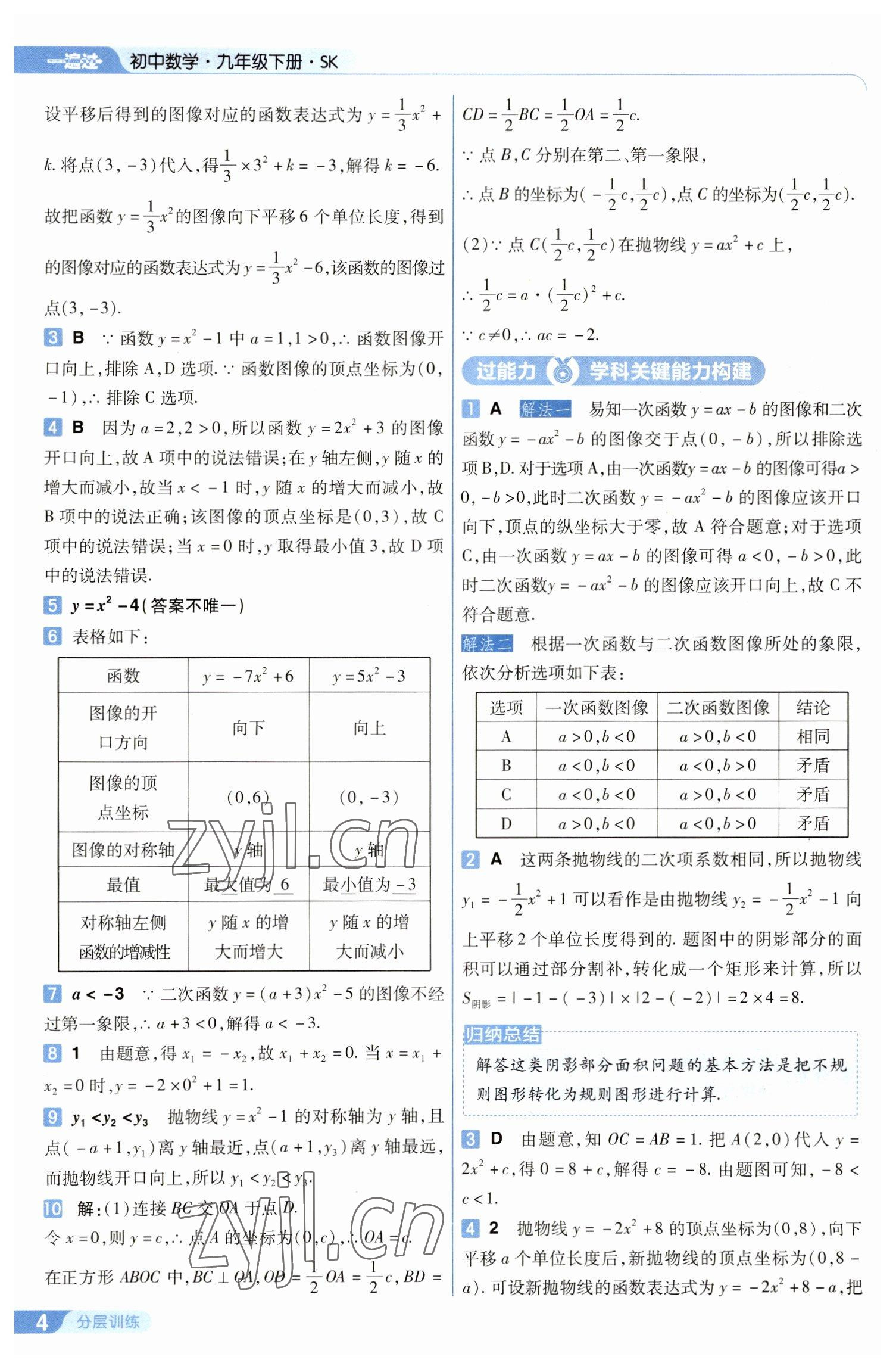 2023年一遍過九年級初中數(shù)學(xué)下冊蘇科版 第4頁