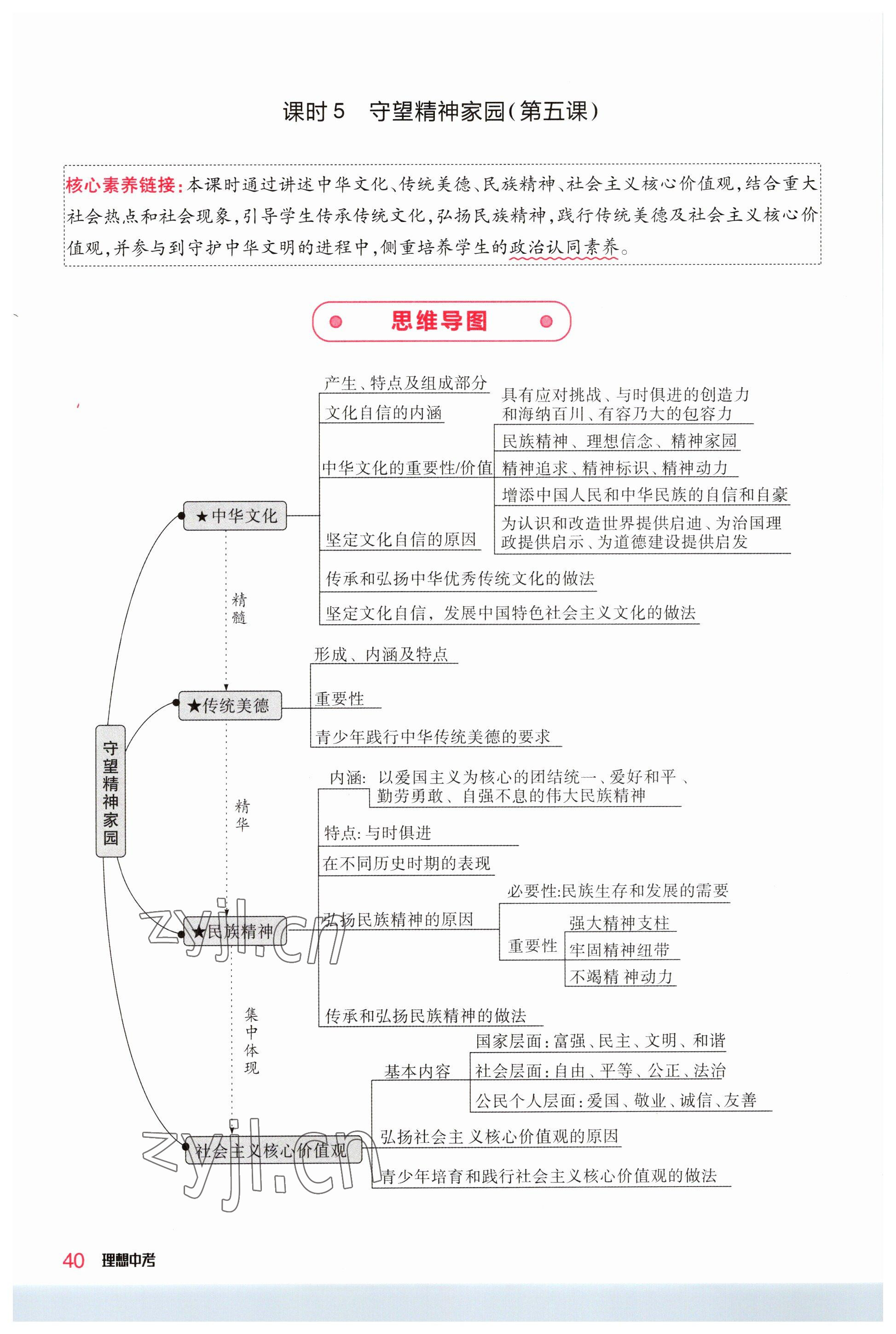 2023年理想中考道德與法治河南專版 參考答案第40頁