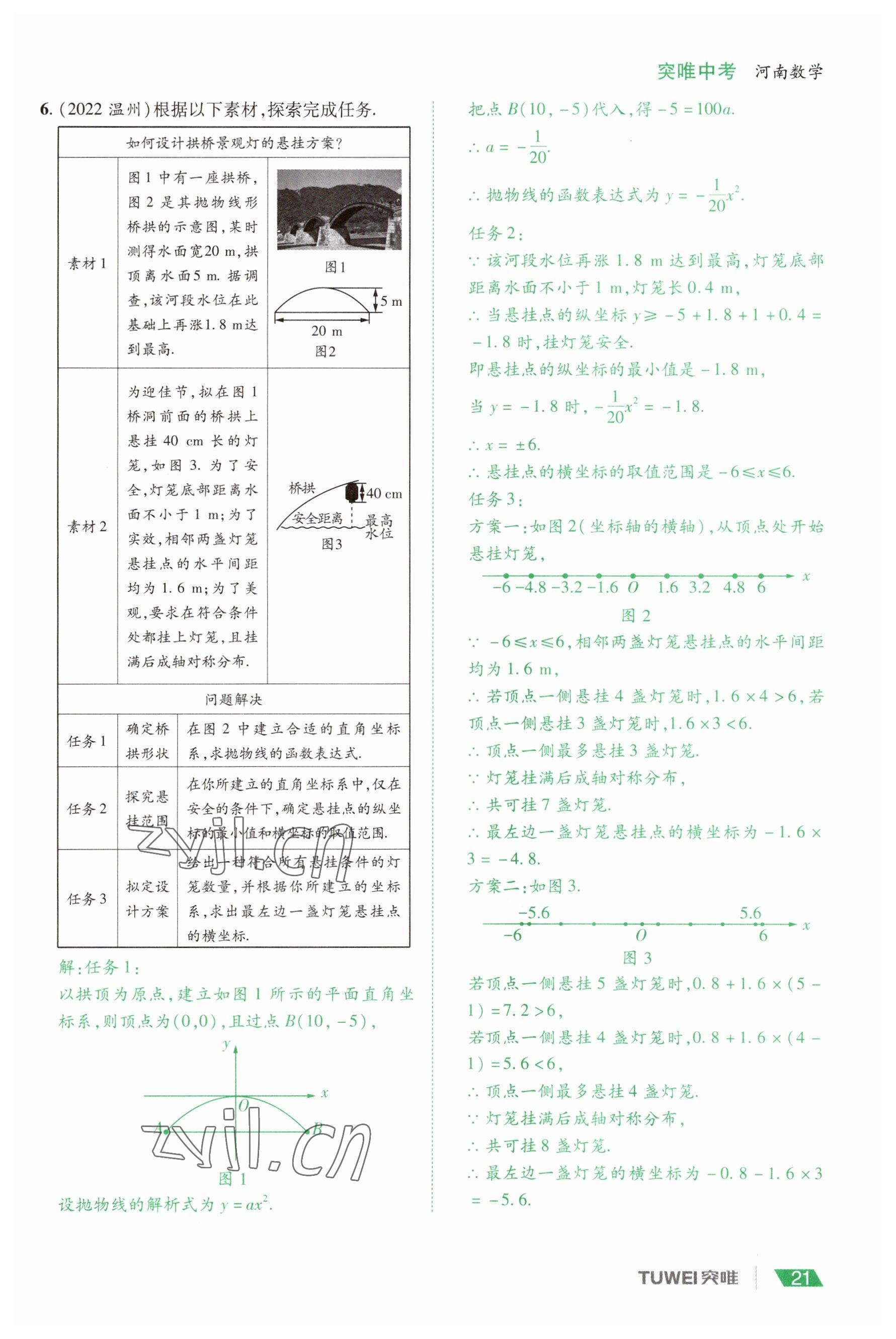 2023年一戰(zhàn)通關(guān)中考總復習數(shù)學河南專版 參考答案第21頁