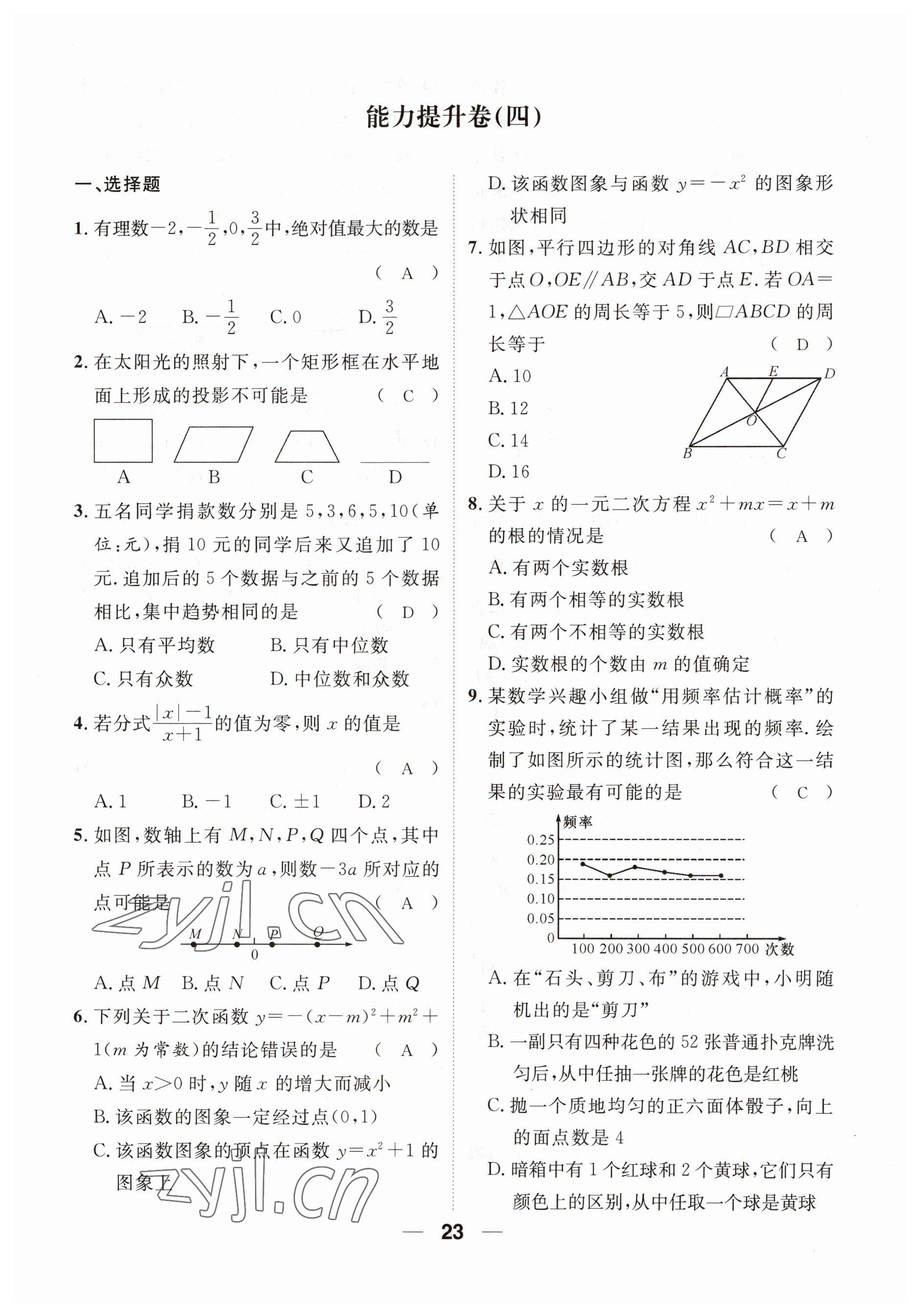 2023年鴻鵠志中考王數(shù)學(xué)貴陽(yáng)專(zhuān)版 參考答案第7頁(yè)