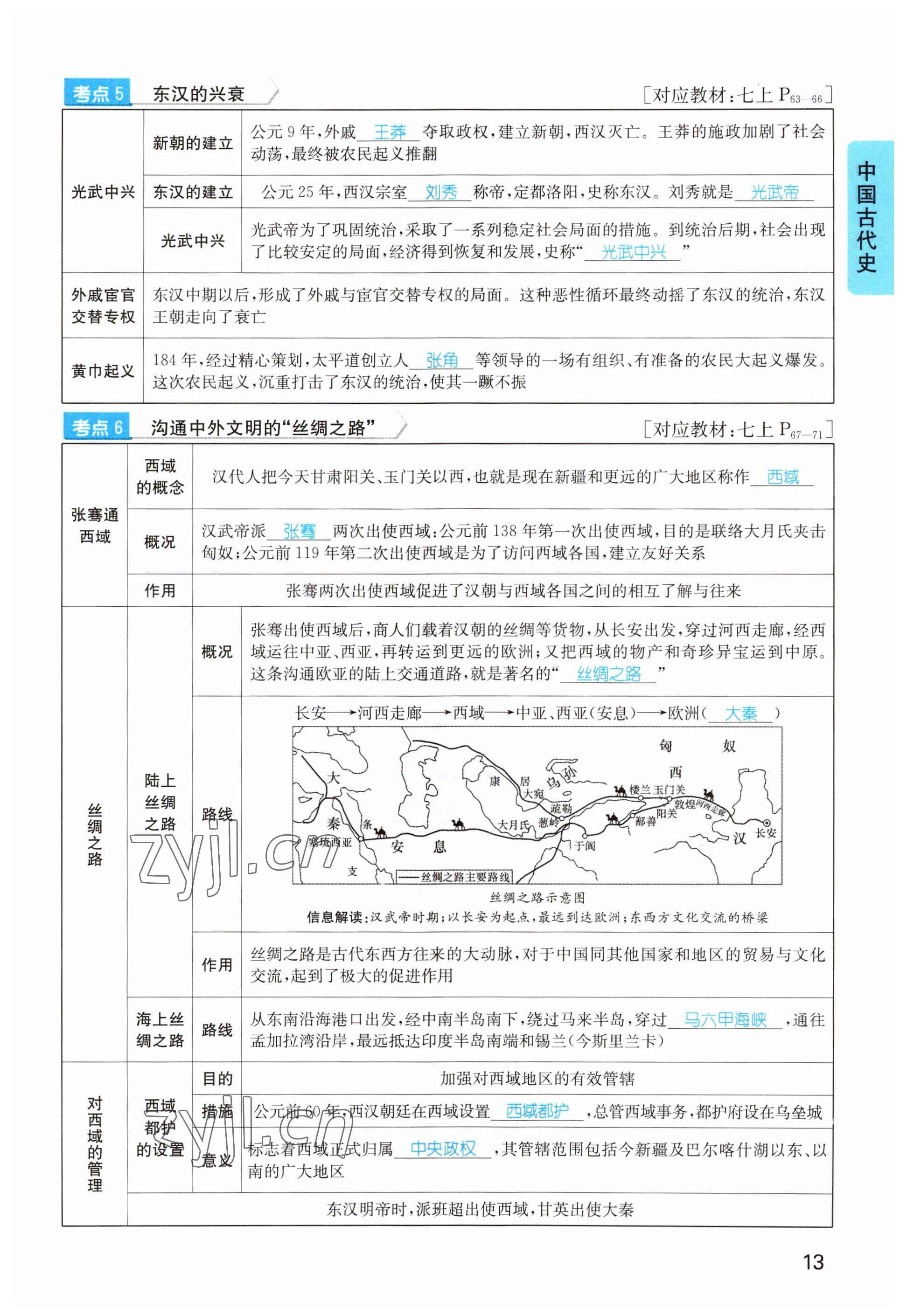 2023年鴻鵠志中考王歷史貴陽專版 參考答案第13頁