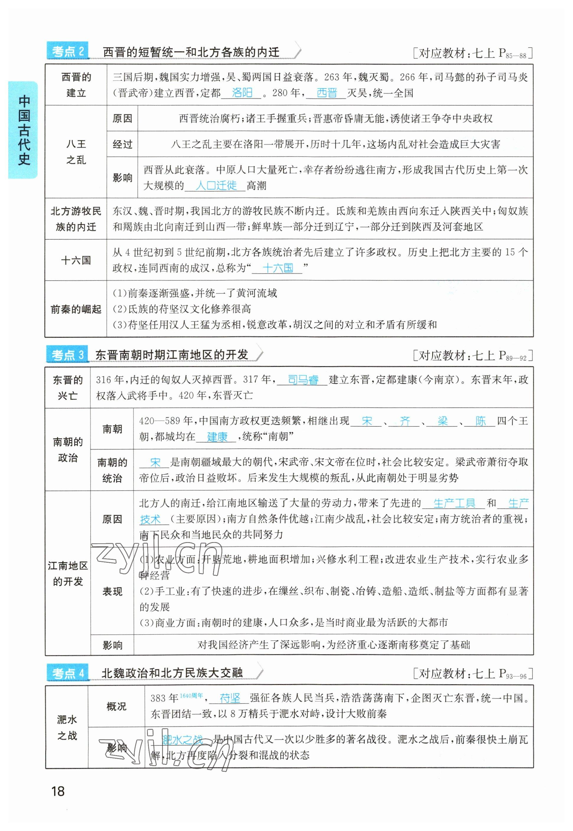 2023年鴻鵠志中考王歷史貴陽專版 參考答案第18頁