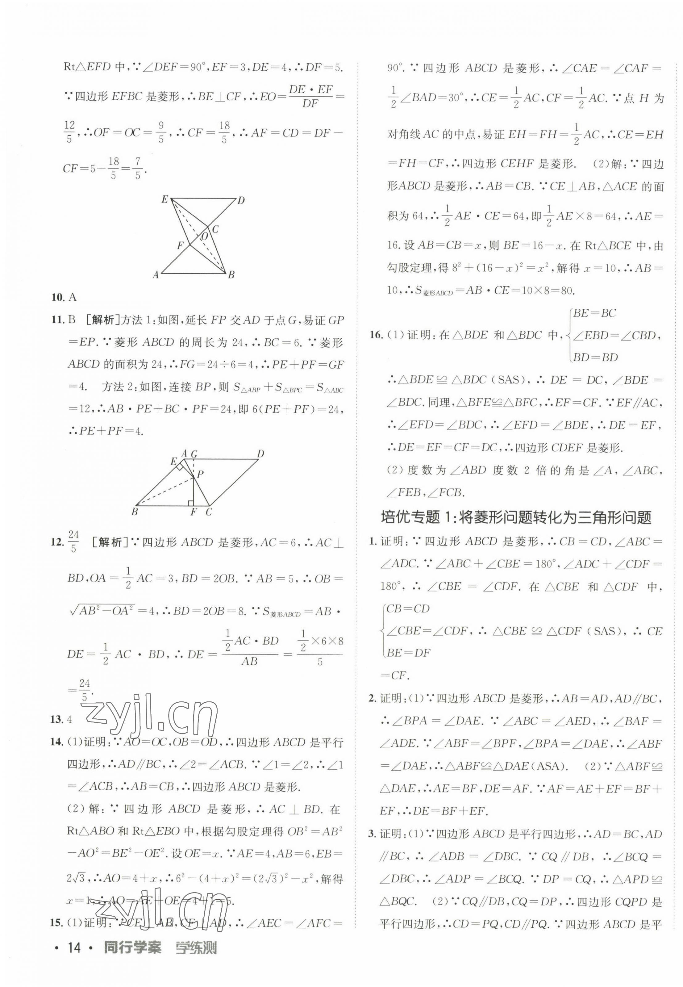 2023年同行學(xué)案八年級(jí)數(shù)學(xué)下冊(cè)魯教版 第3頁(yè)