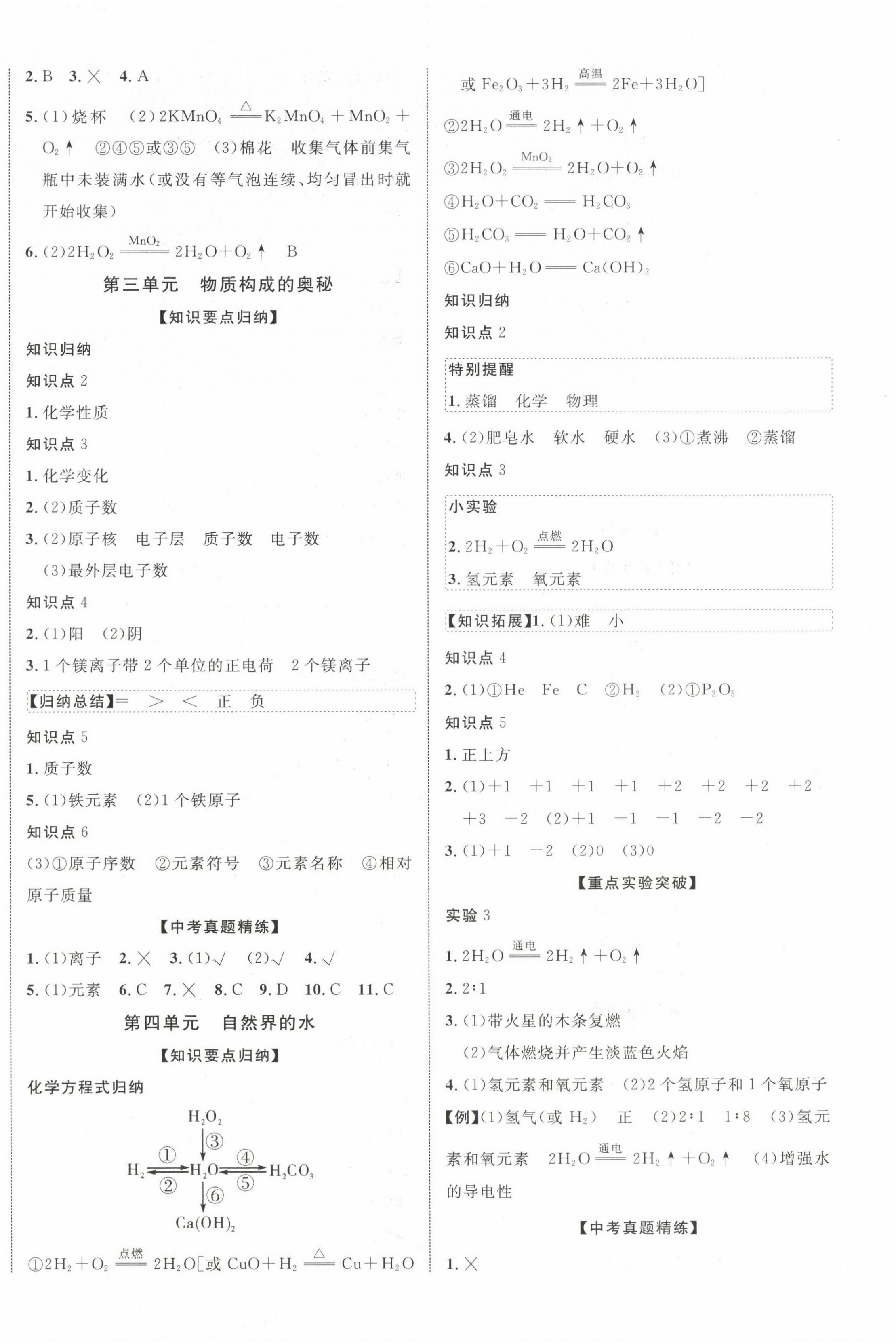 2023年中考新突破化學人教版安徽專版 第4頁