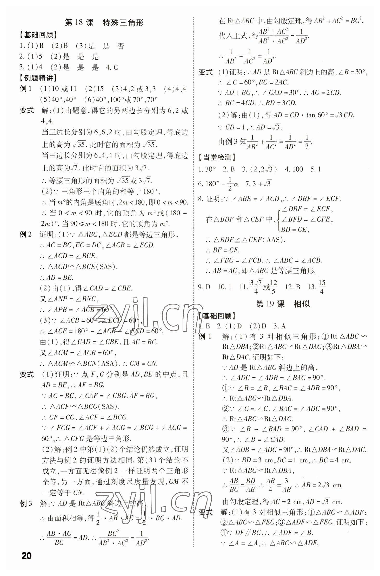 2023年名師中考數學廣東專用 第20頁