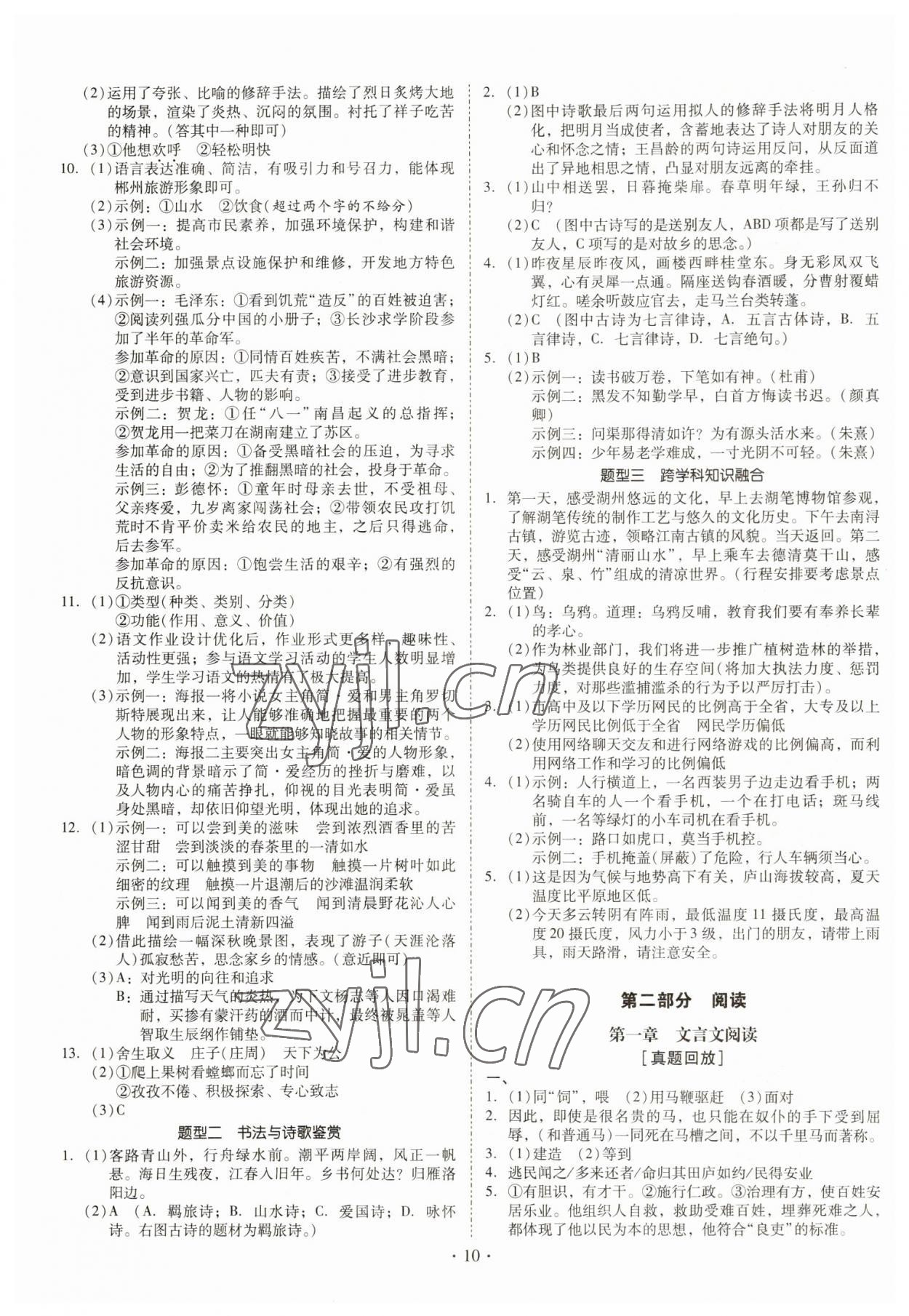 2023年金牌中考總復習語文&nbsp;第10頁