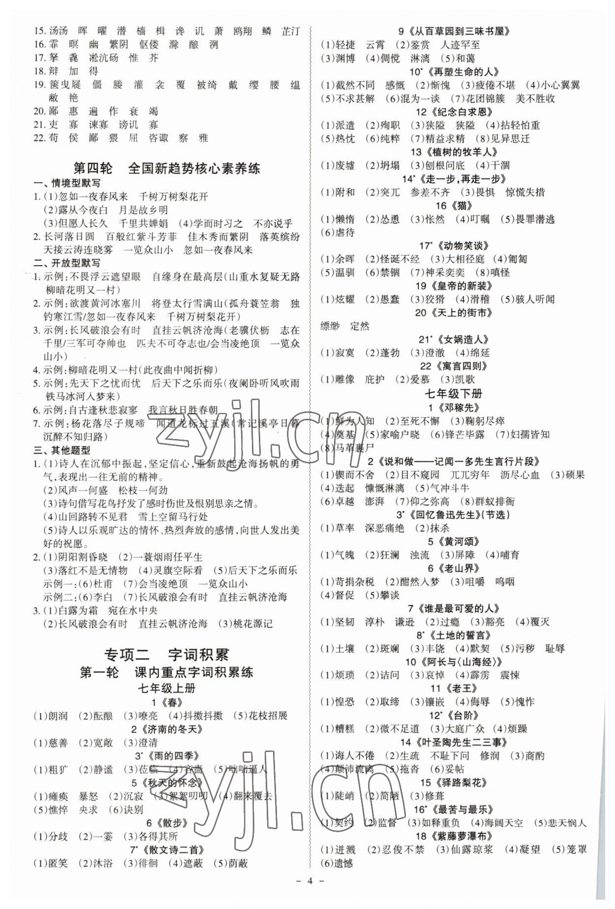 2023年名師中考語文中考廣東專用 第4頁