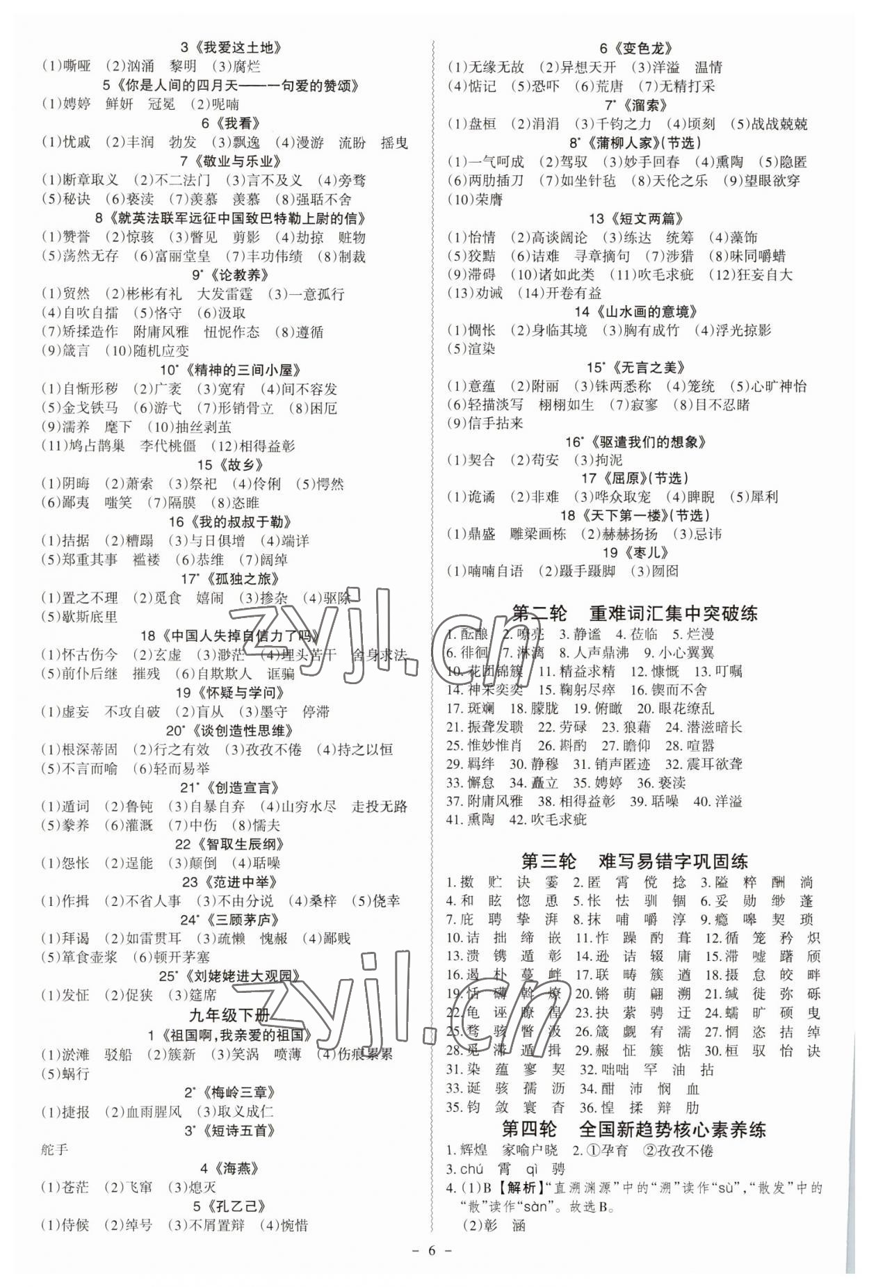 2023年名師中考語文中考廣東專用 第6頁