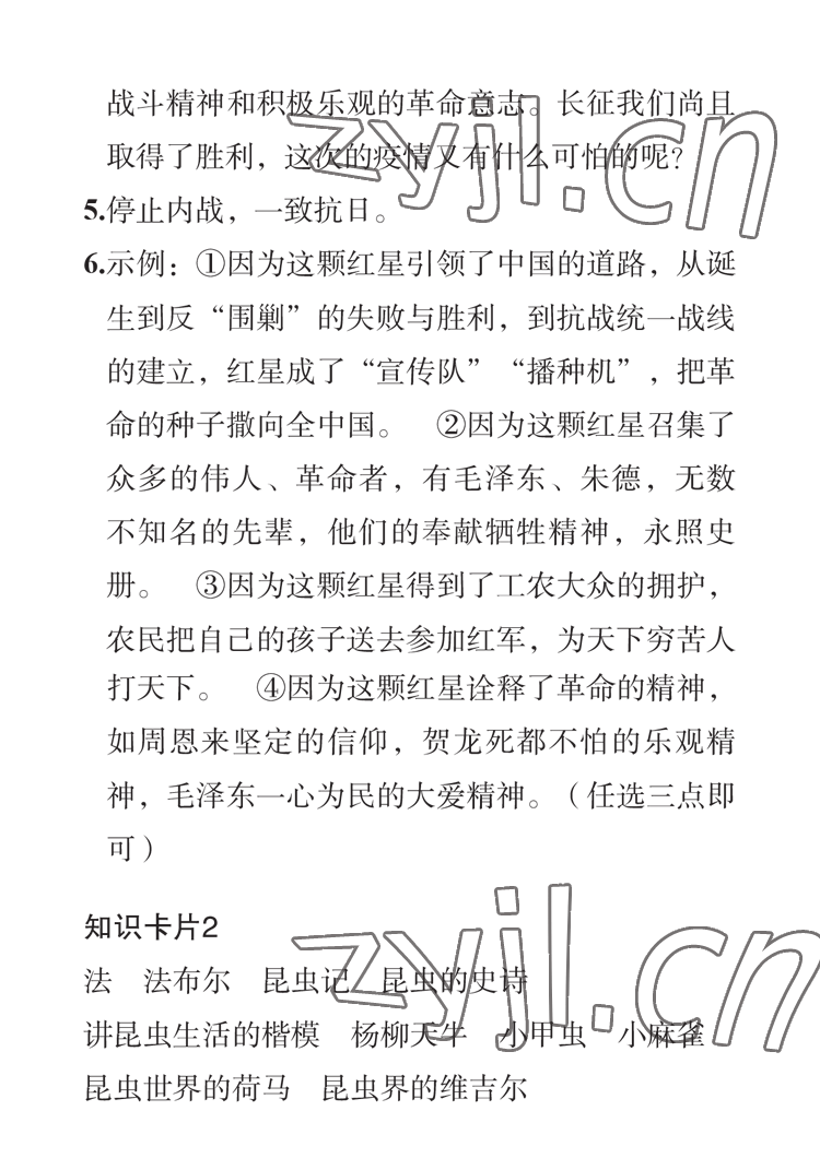 2023年七彩假日寒假生活八年級 參考答案第10頁