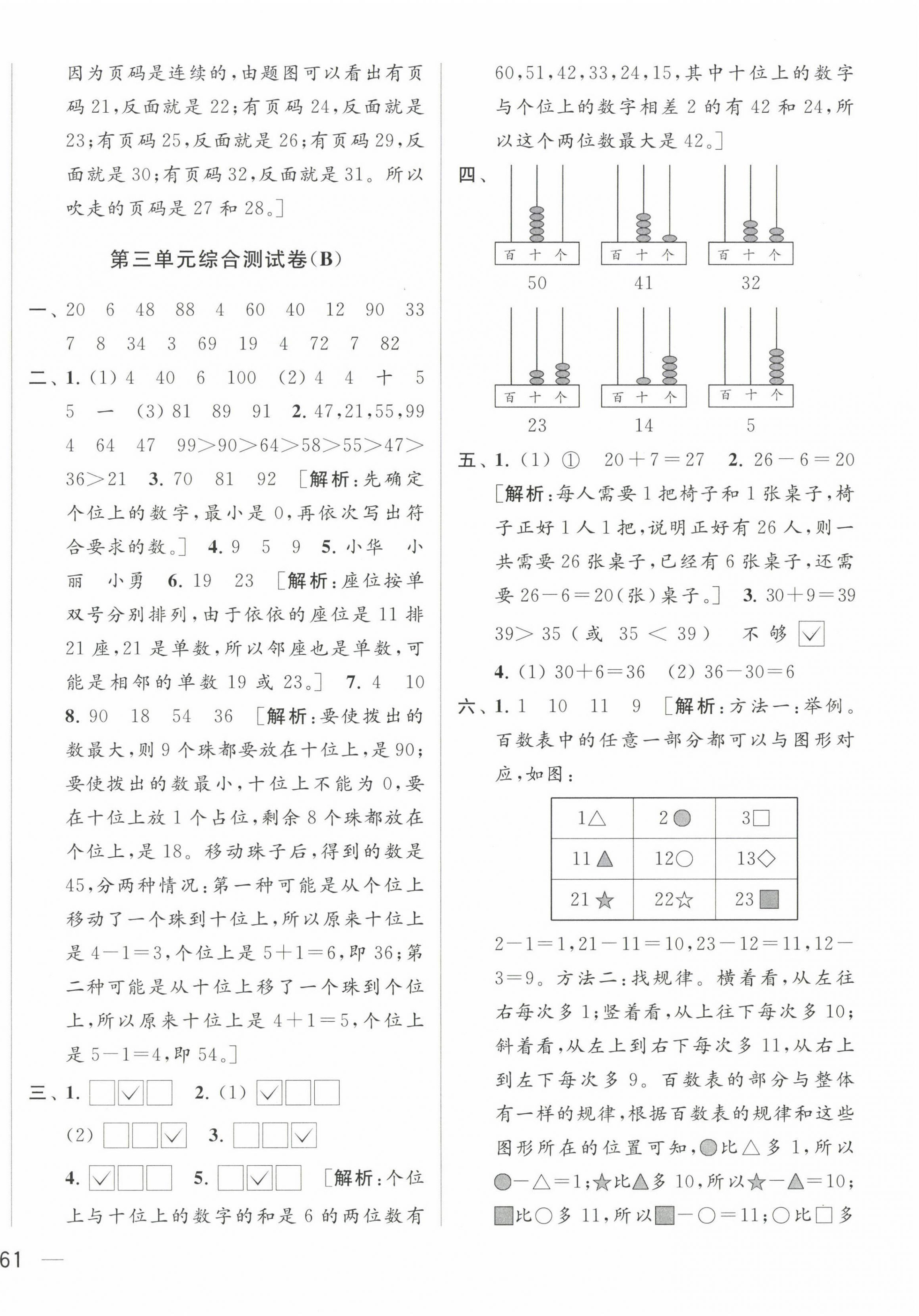 2023年亮點(diǎn)給力大試卷一年級(jí)數(shù)學(xué)下冊(cè)蘇教版 第6頁(yè)