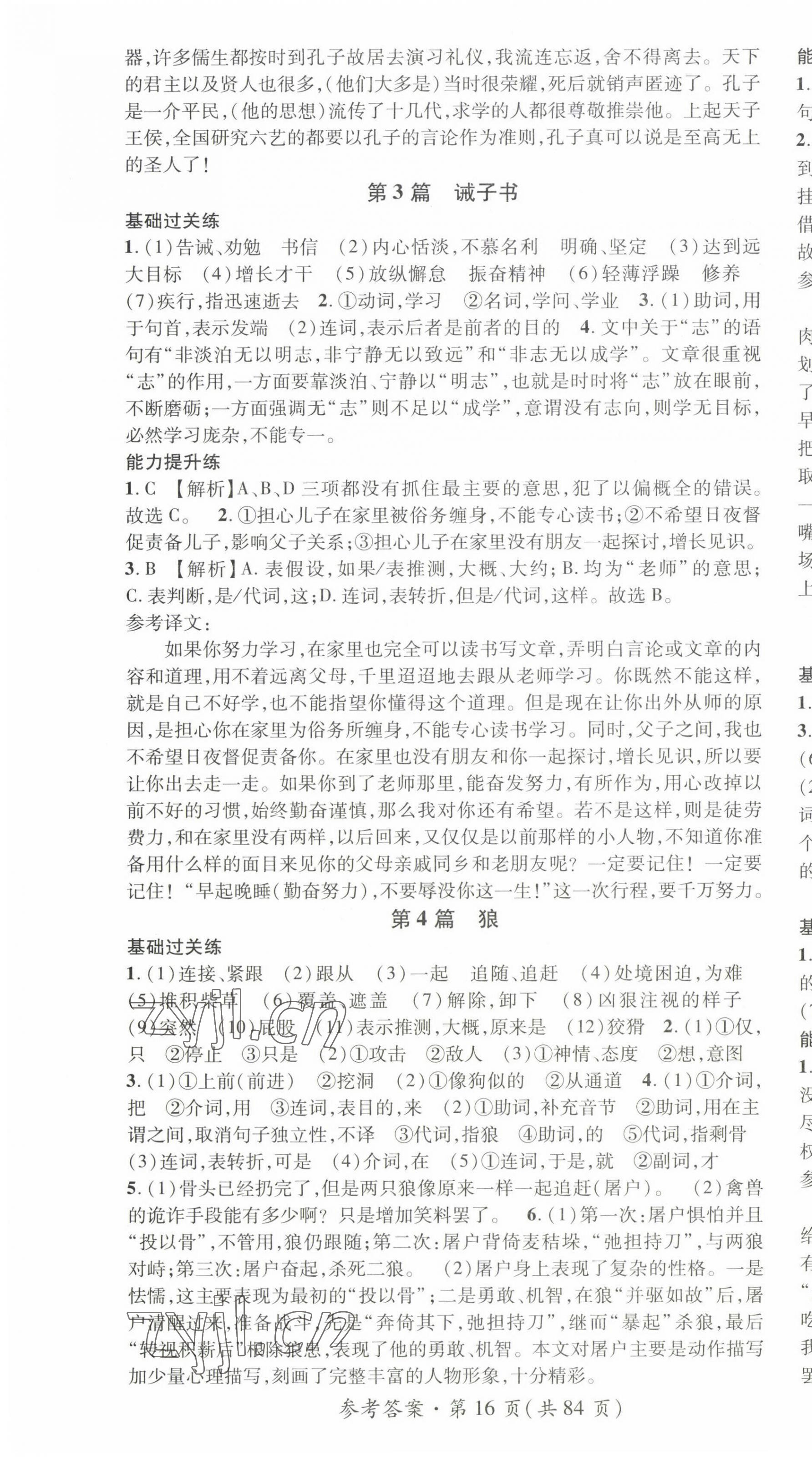 2023年名師測(cè)控中考特訓(xùn)方案語(yǔ)文貴陽(yáng)專版 第16頁(yè)