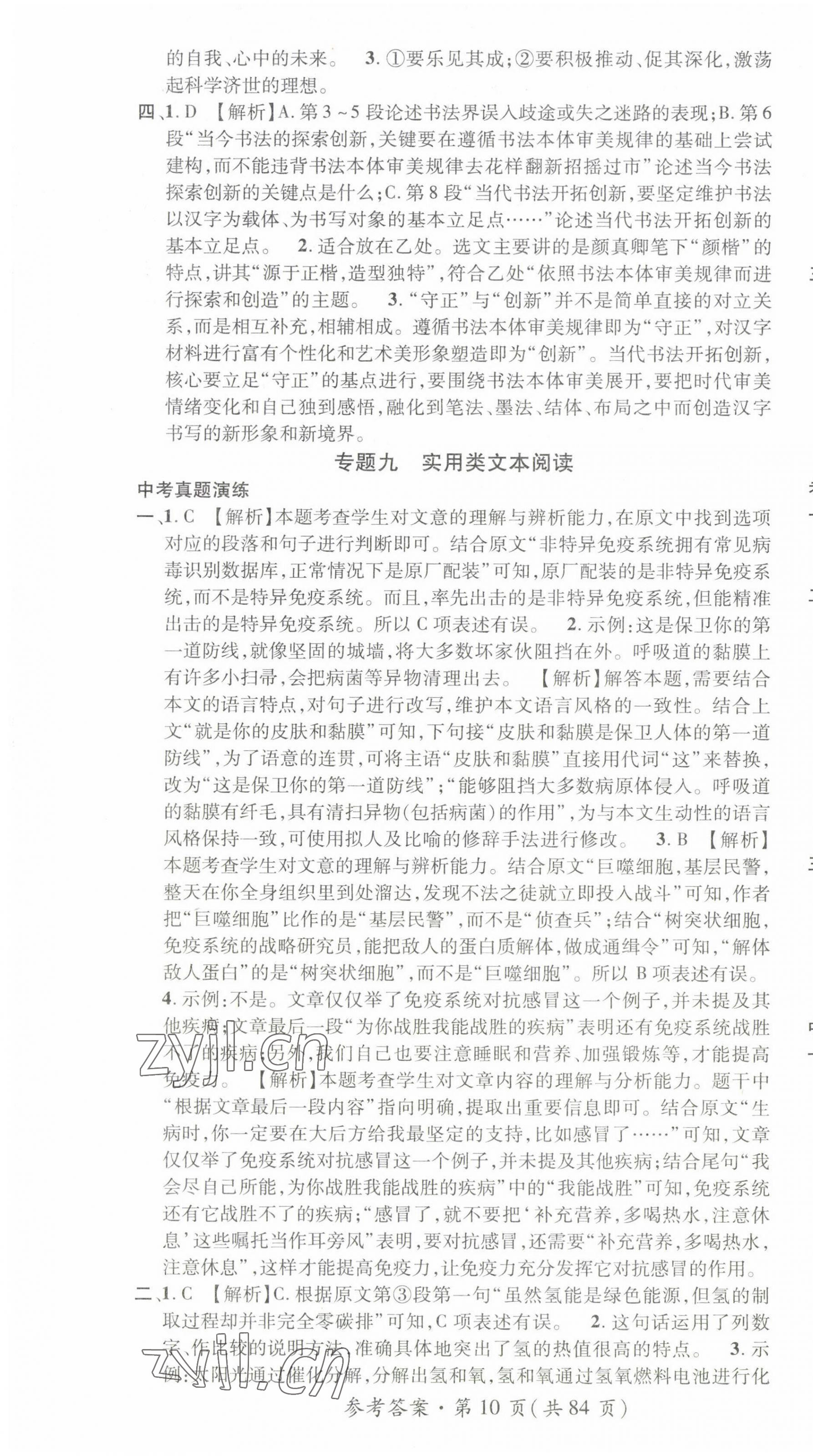 2023年名師測控中考特訓方案語文貴陽專版 第10頁