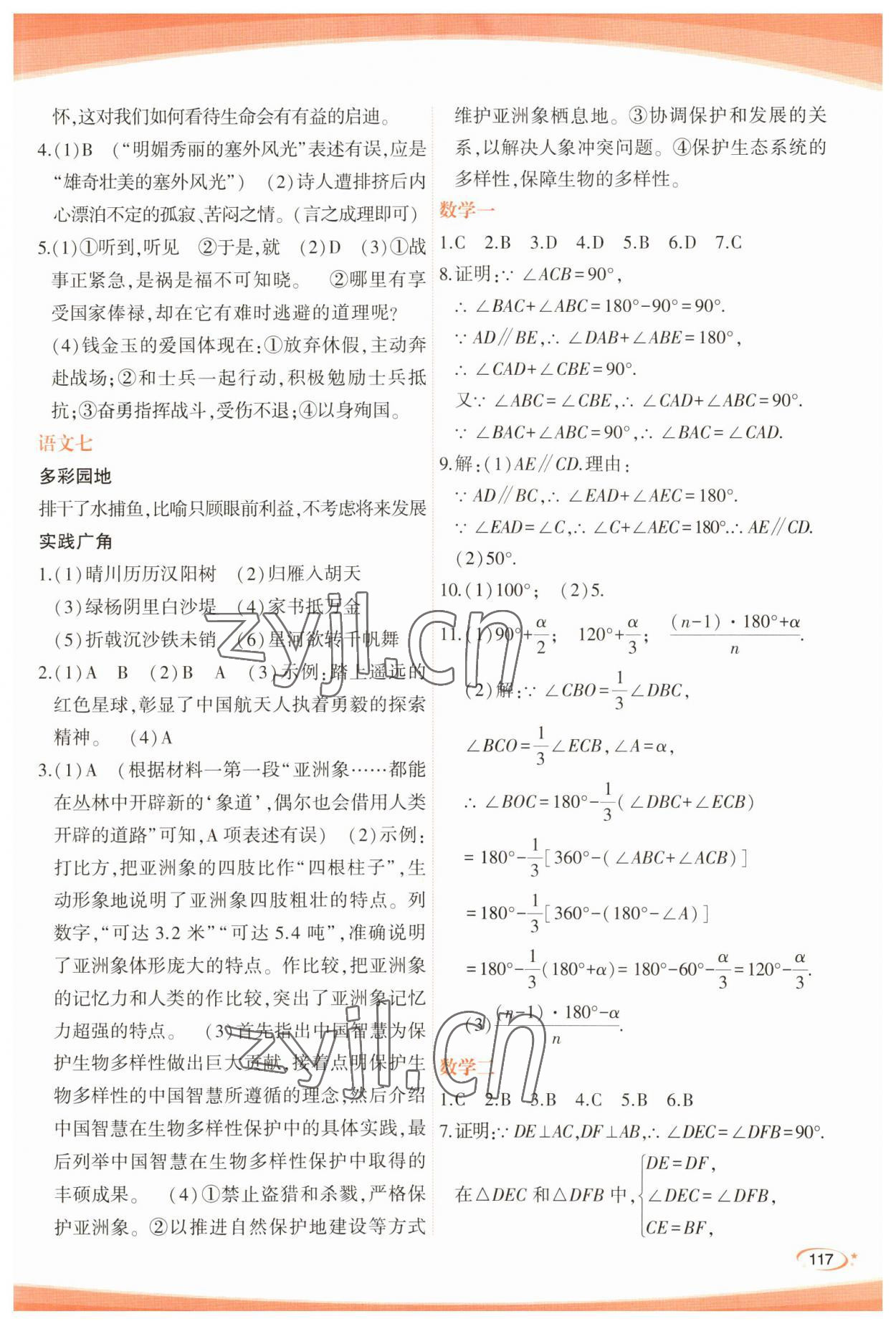 2023年核按钮寒假作业八年级 第3页