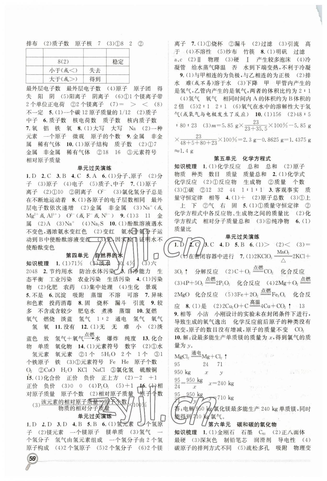 2023年赢在假期期末加寒假九年级化学人教版合肥工业大学出版社 第2页