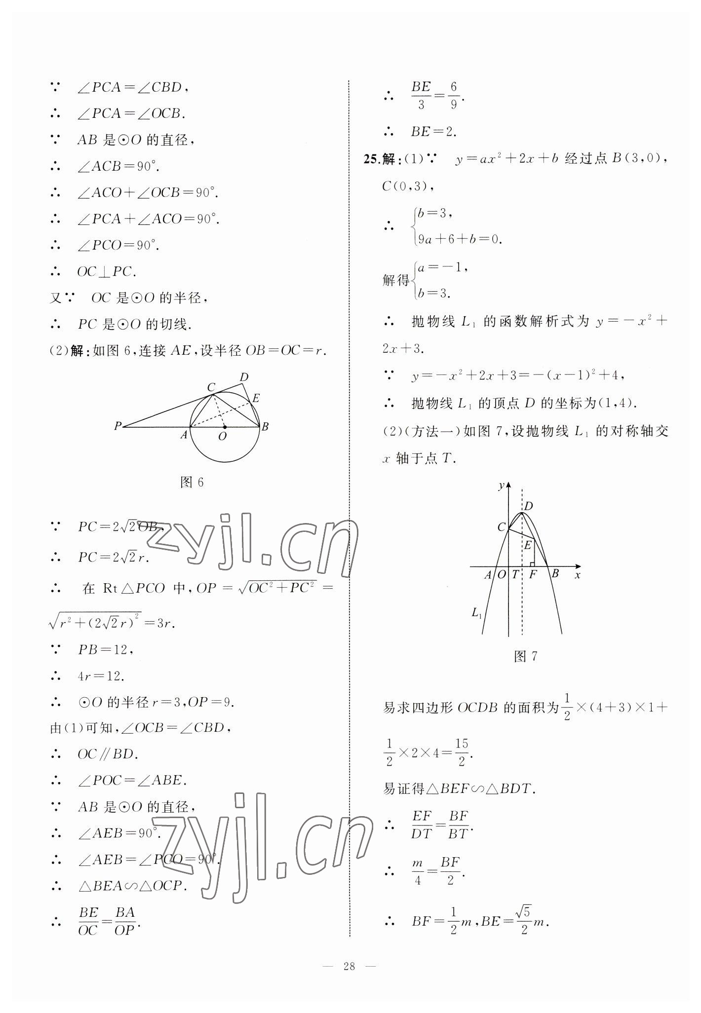 2023年中考備考指南廣西2年真題1年模擬試卷數(shù)學 第28頁