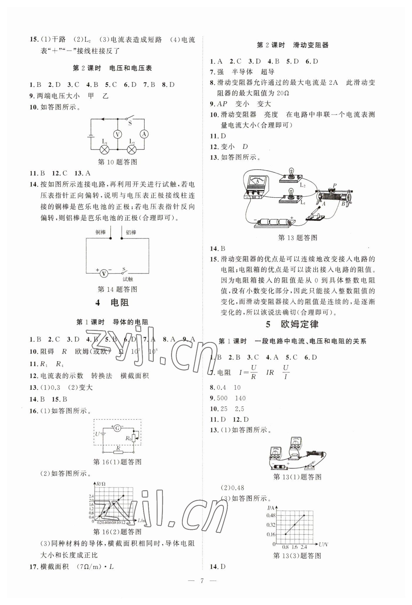 2023年全效學(xué)習(xí)八年級(jí)科學(xué)下冊(cè)華師大版精華版 參考答案第6頁(yè)