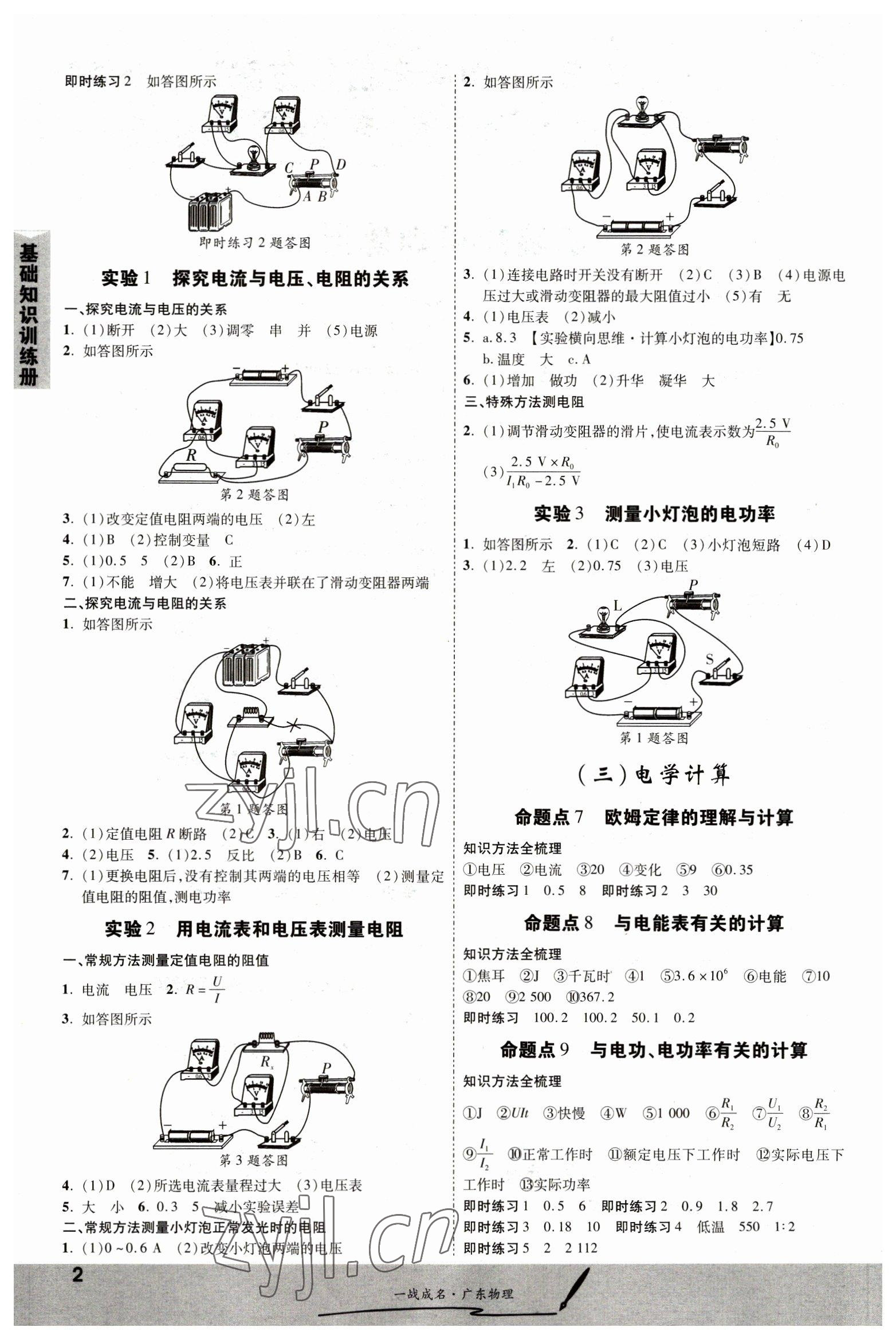 2023年一战成名考前新方案物理广东专版 第2页