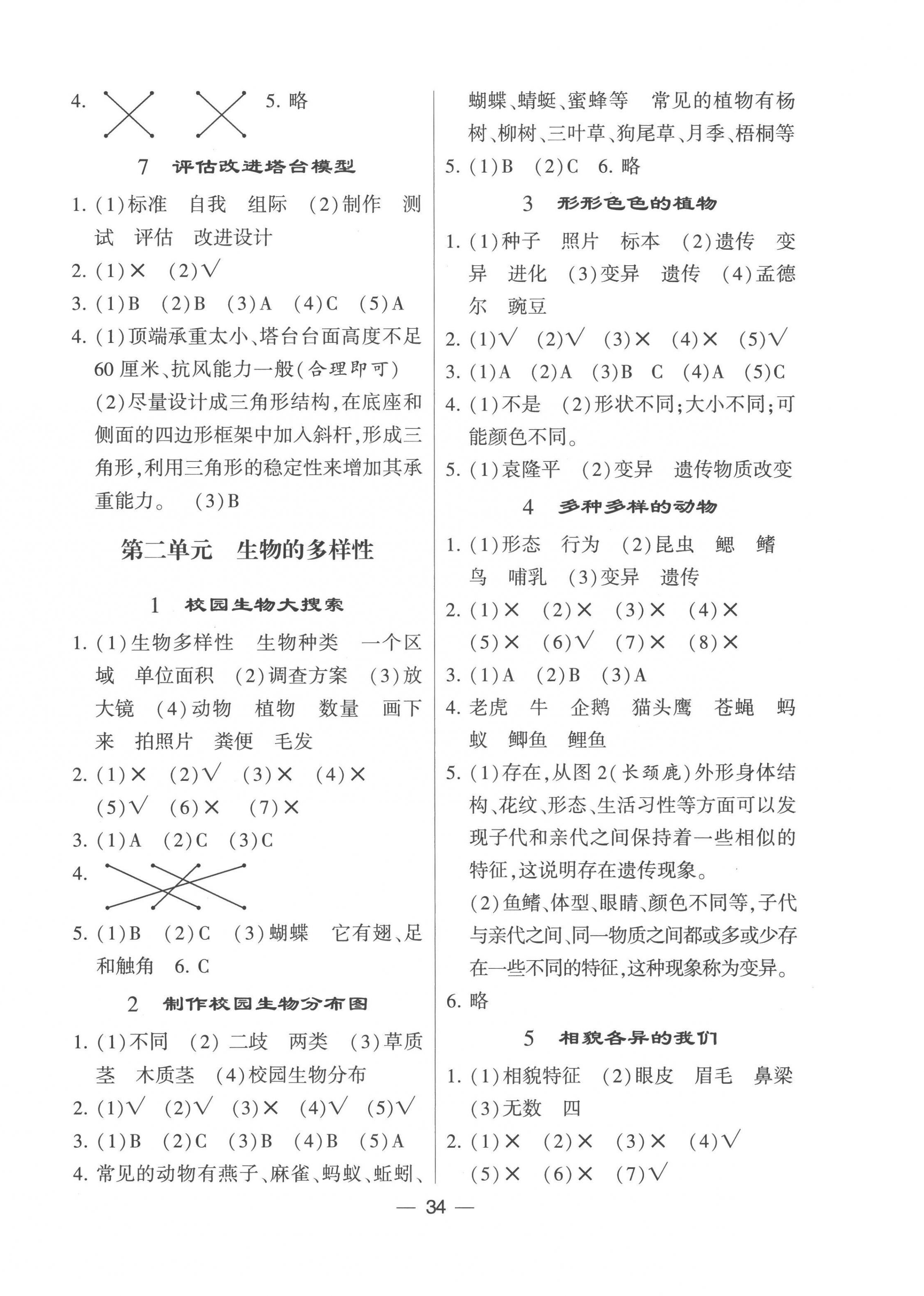 2023年經(jīng)綸學典棒棒堂六年級科學下冊教科版 第2頁