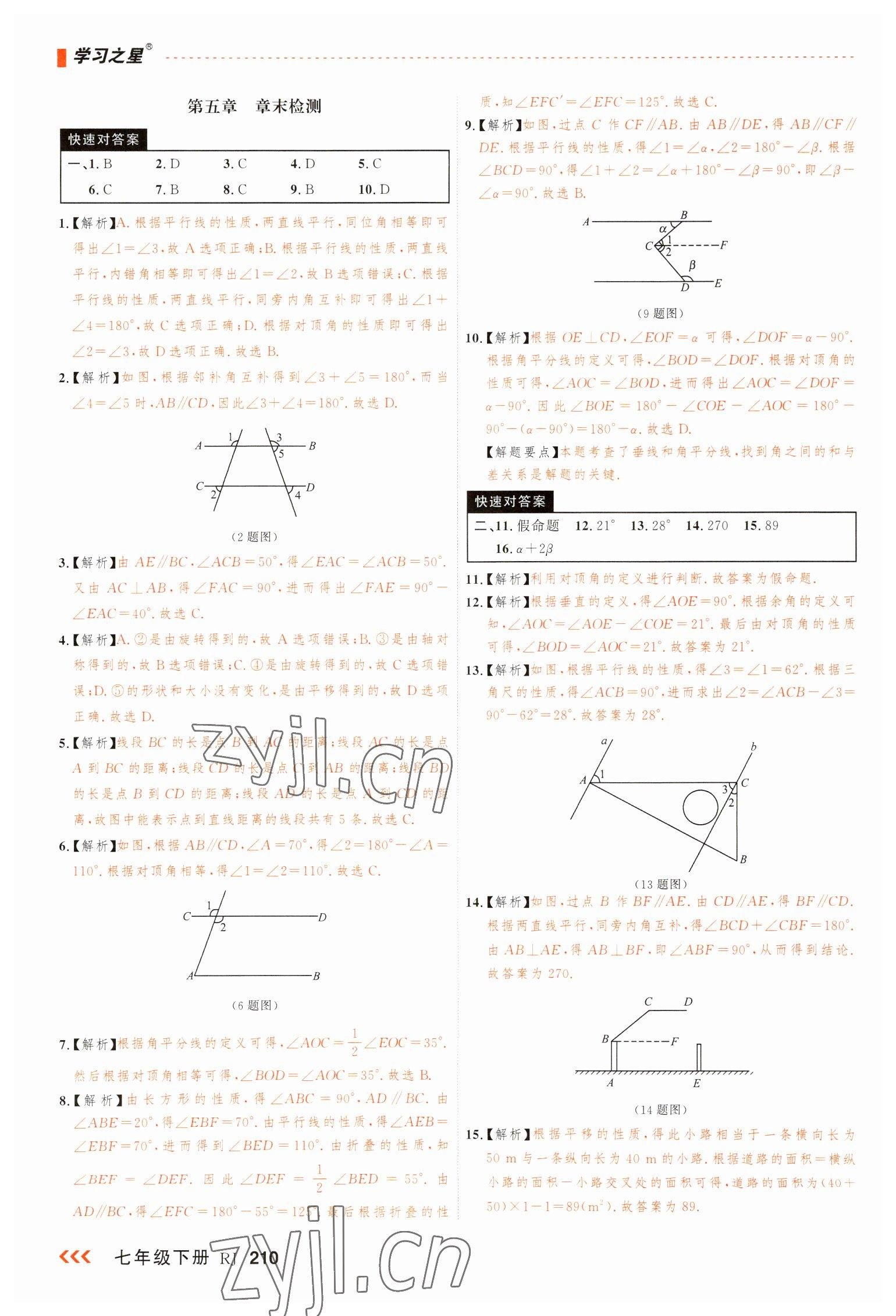 2023年課課幫七年級數(shù)學(xué)下冊人教版大連專版 第6頁