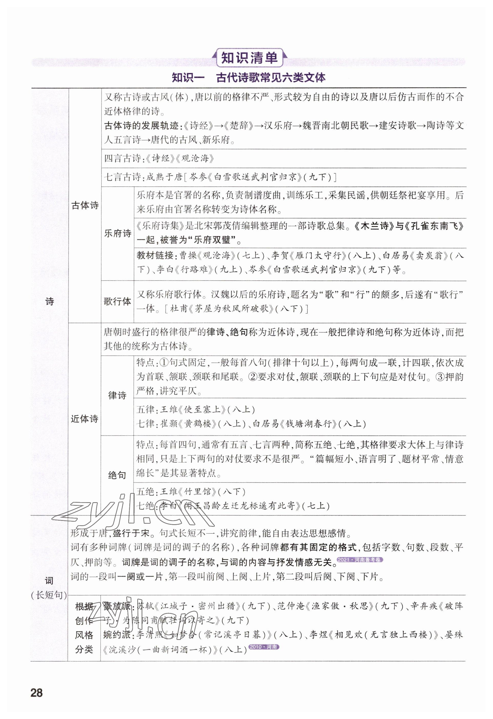 2023年鼎成中考精准提分语文河南专版 参考答案第32页