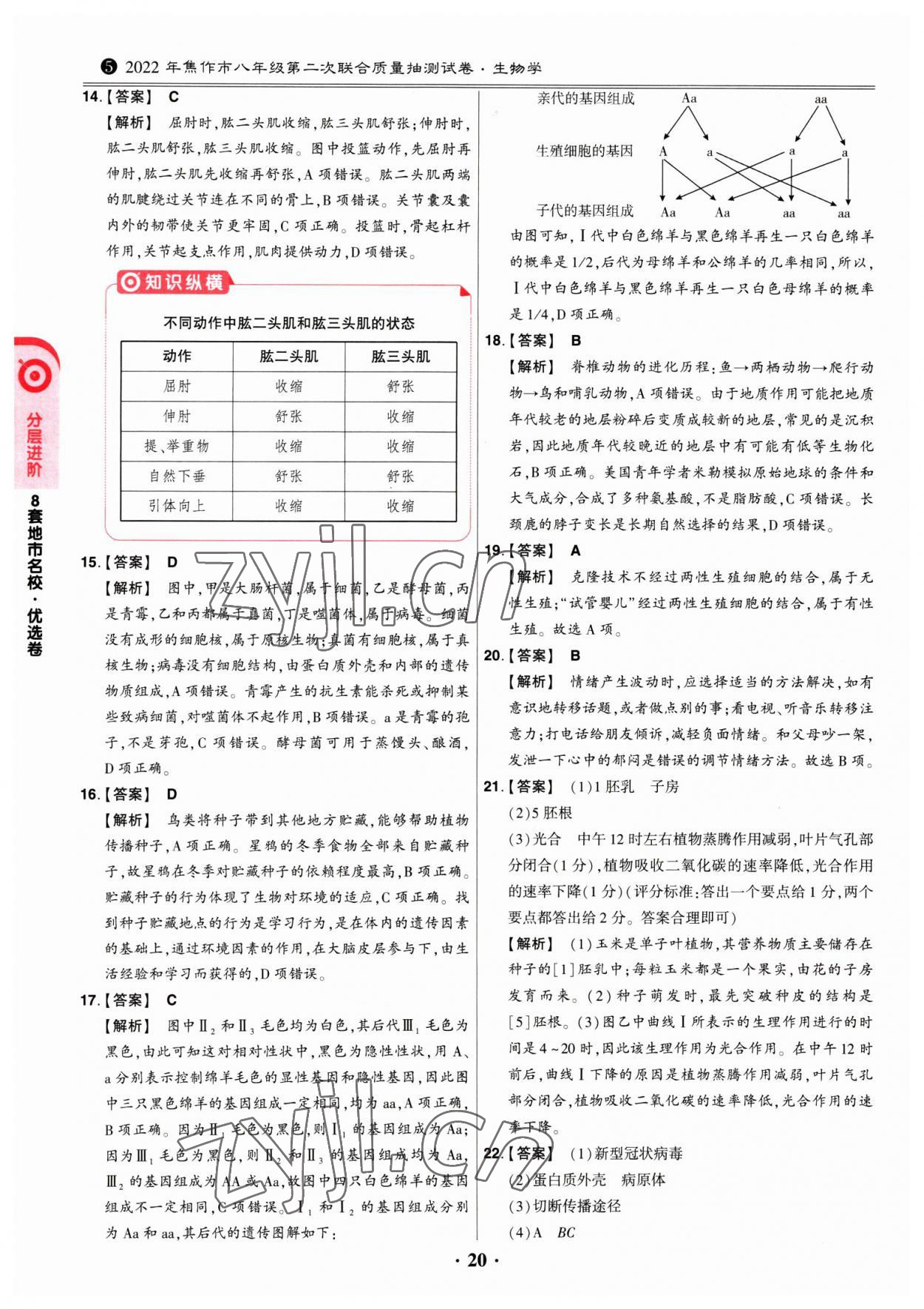 2023年鼎成中考河南真題生物 第20頁(yè)