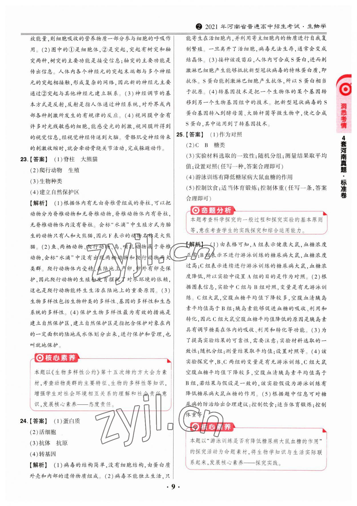 2023年鼎成中考河南真題生物 第9頁