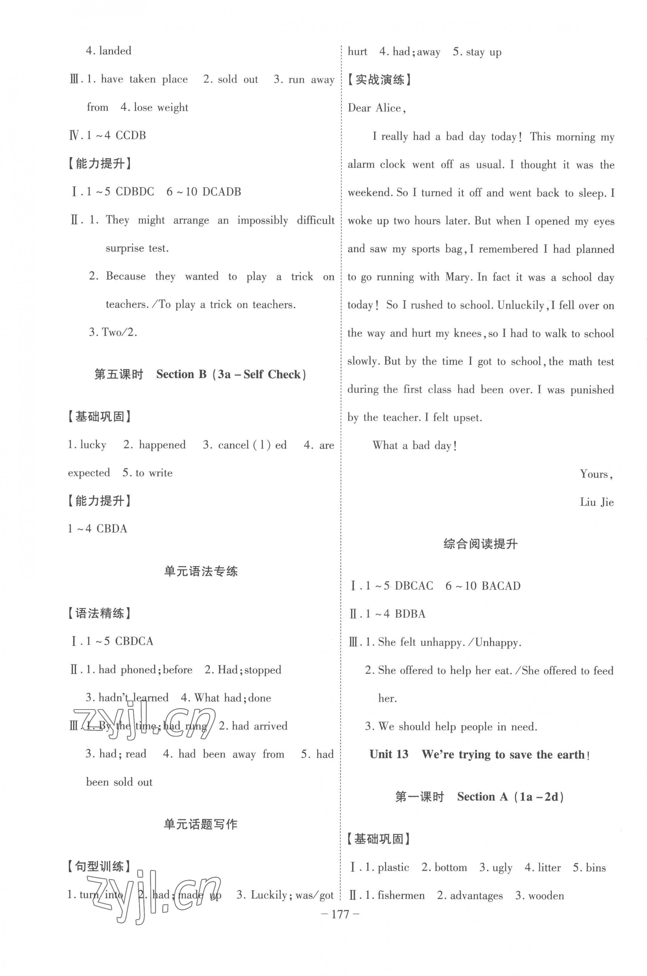 2023年課時(shí)A計(jì)劃九年級(jí)英語下冊(cè)人教版 第5頁