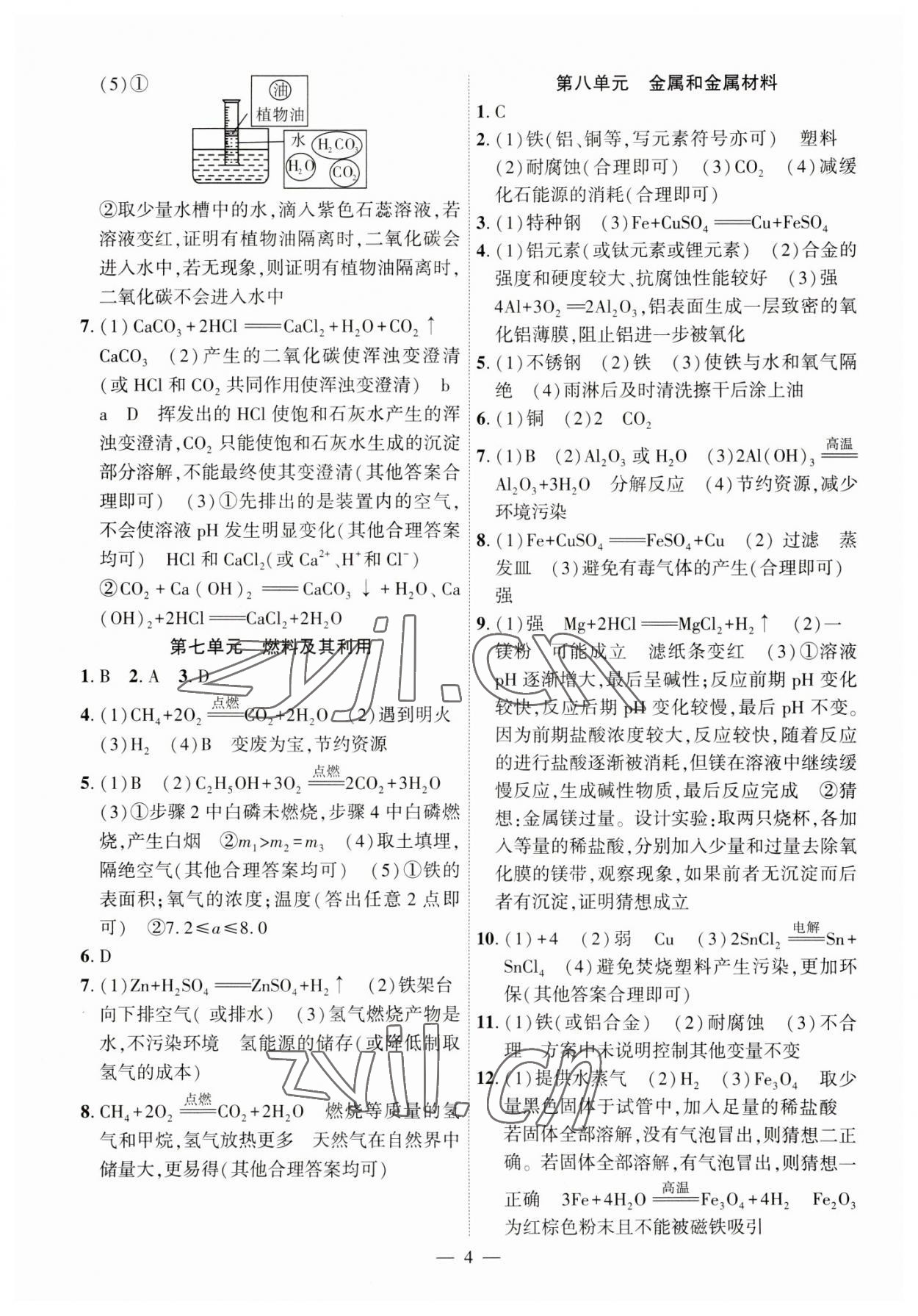 2023年名校密參化學(xué)中考安徽專版 第4頁