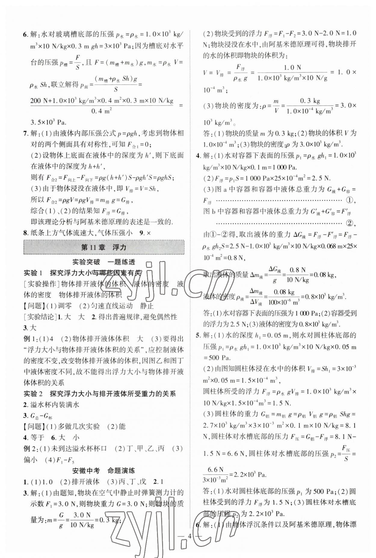 2023年名校密参物理中考安徽专版 第4页