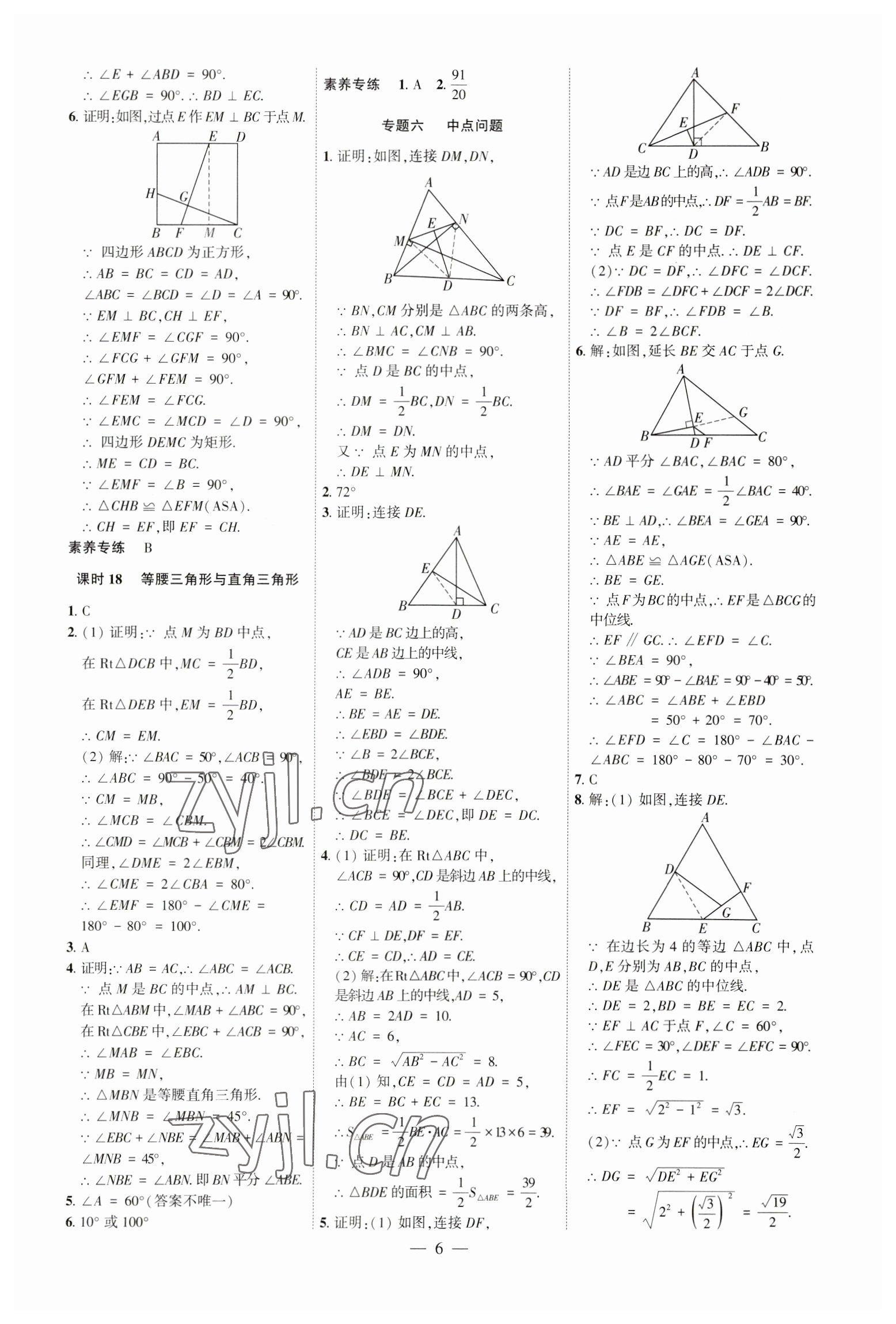 2023年名校密參數(shù)學(xué)中考安徽專(zhuān)版 第6頁(yè)