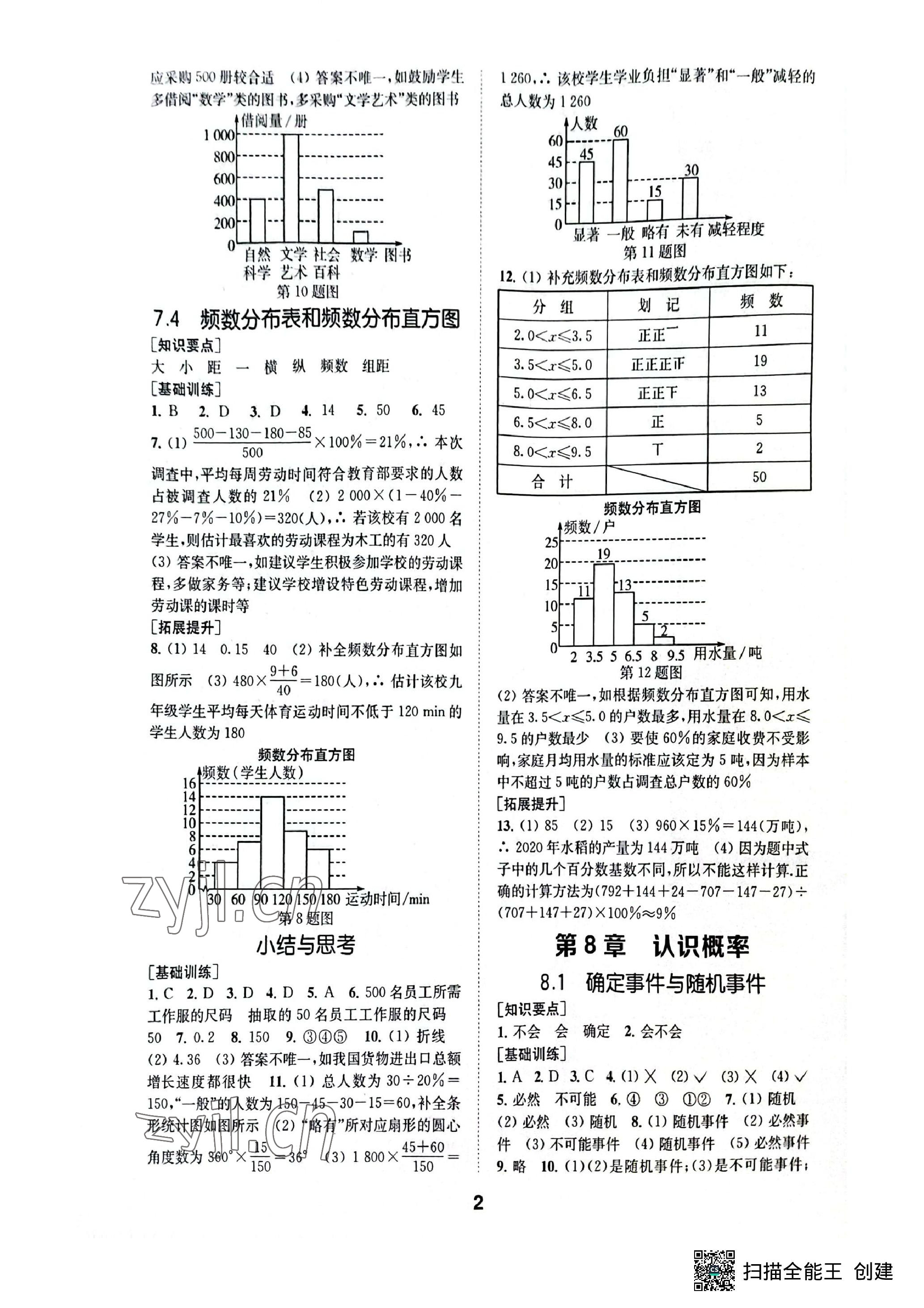 2023年創(chuàng)新優(yōu)化學(xué)案八年級數(shù)學(xué)下冊蘇科版 參考答案第2頁