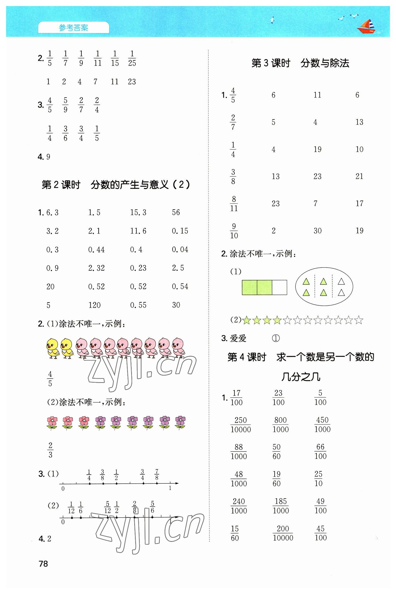 2023年一本計算能力訓(xùn)練100分五年級數(shù)學(xué)下冊人教版 第8頁