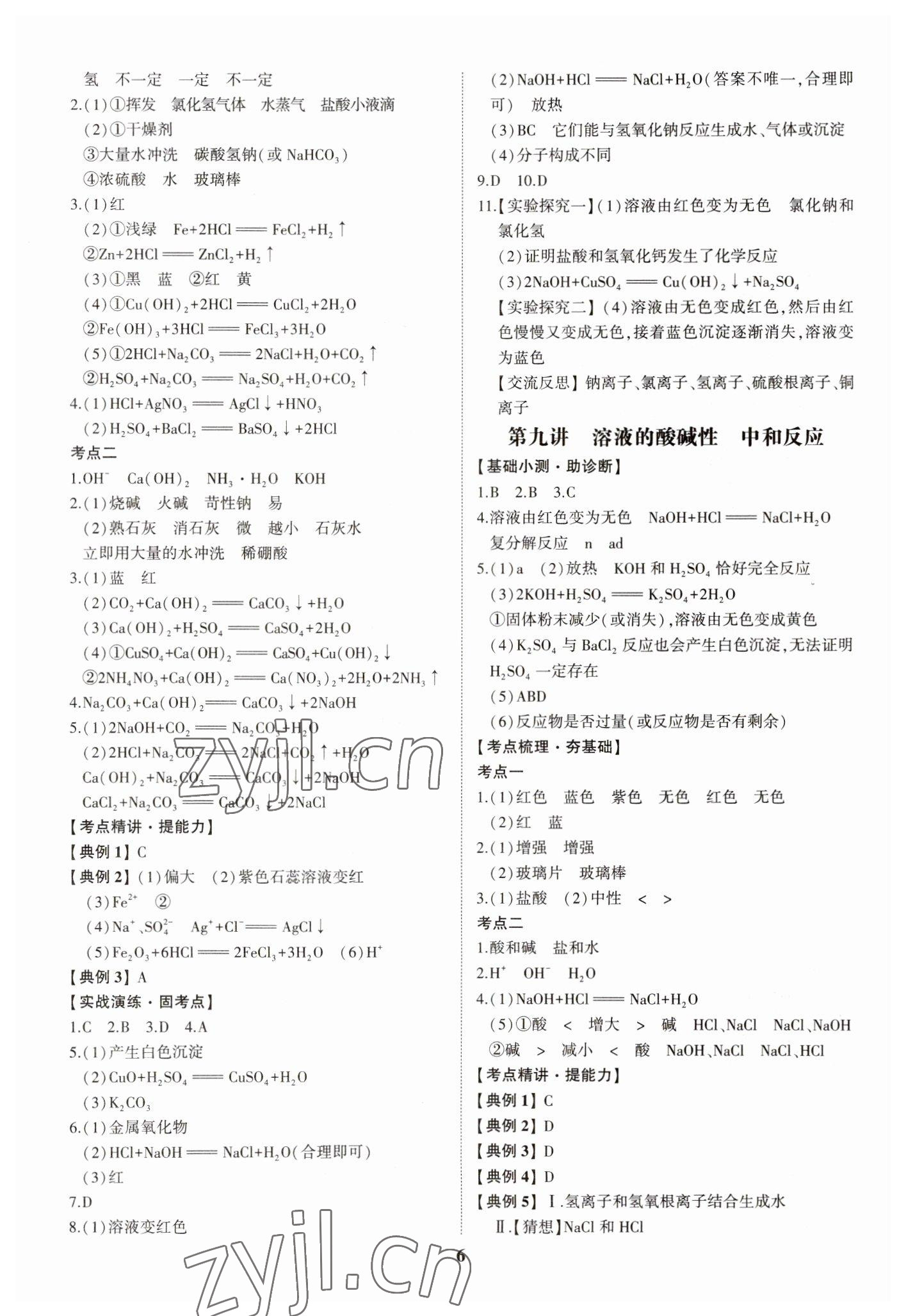 2023年初中總復習手冊山東科學技術出版社化學 第6頁