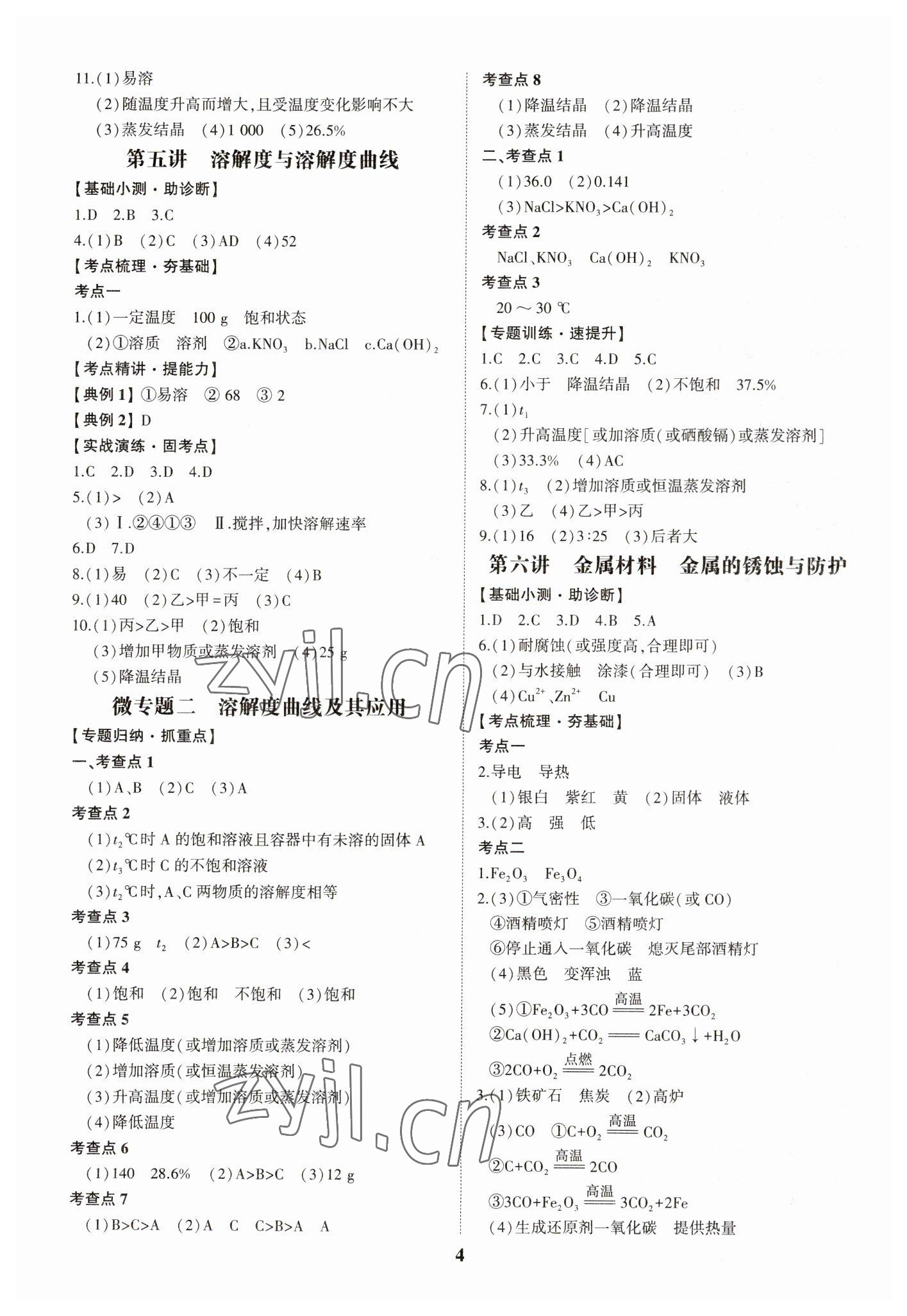 2023年初中總復習手冊山東科學技術出版社化學 第4頁