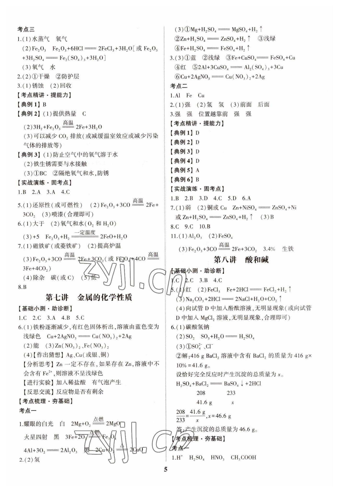 2023年初中總復習手冊山東科學技術出版社化學 第5頁