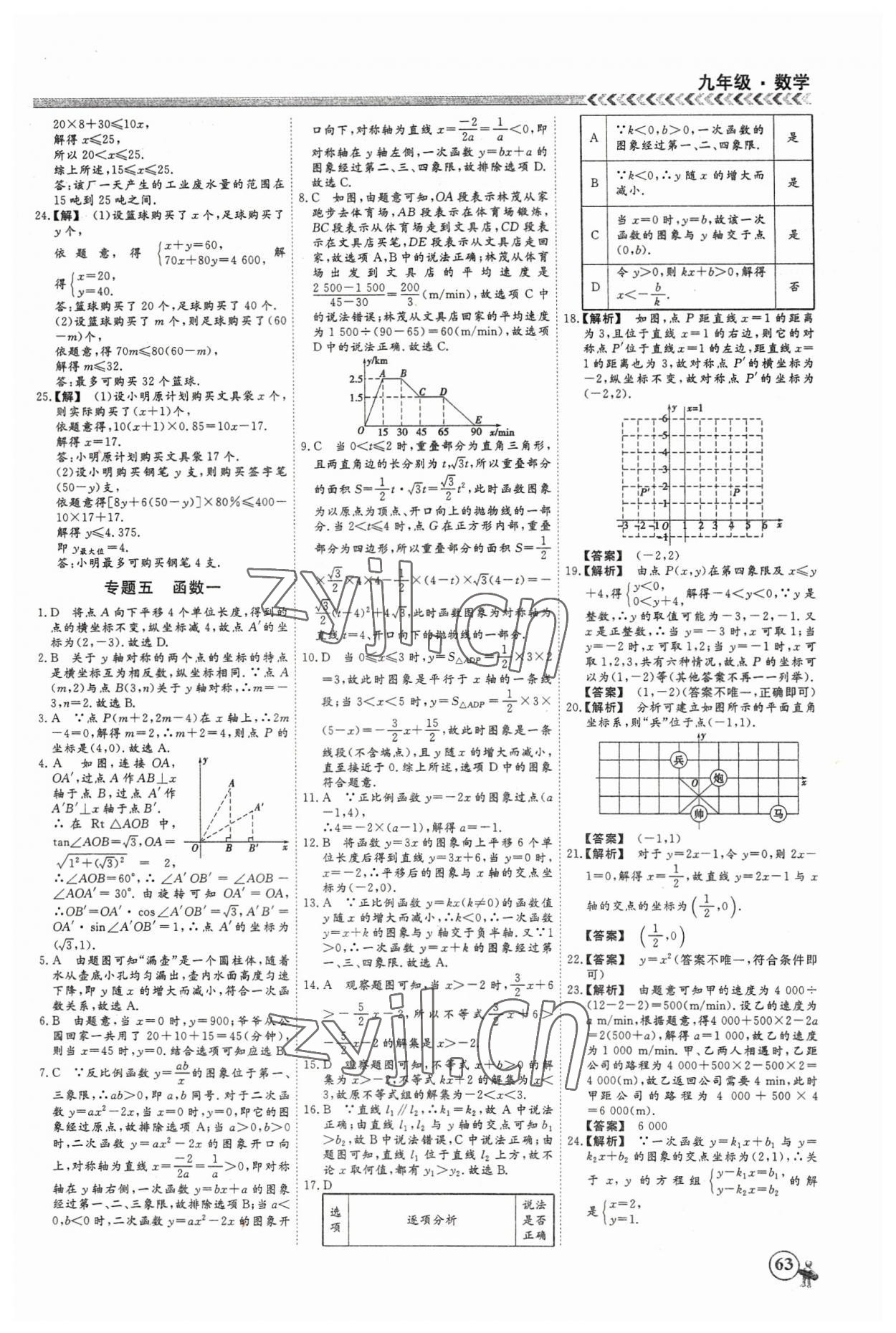 2023年假期沖冠云南大學(xué)出版社九年級數(shù)學(xué) 第3頁