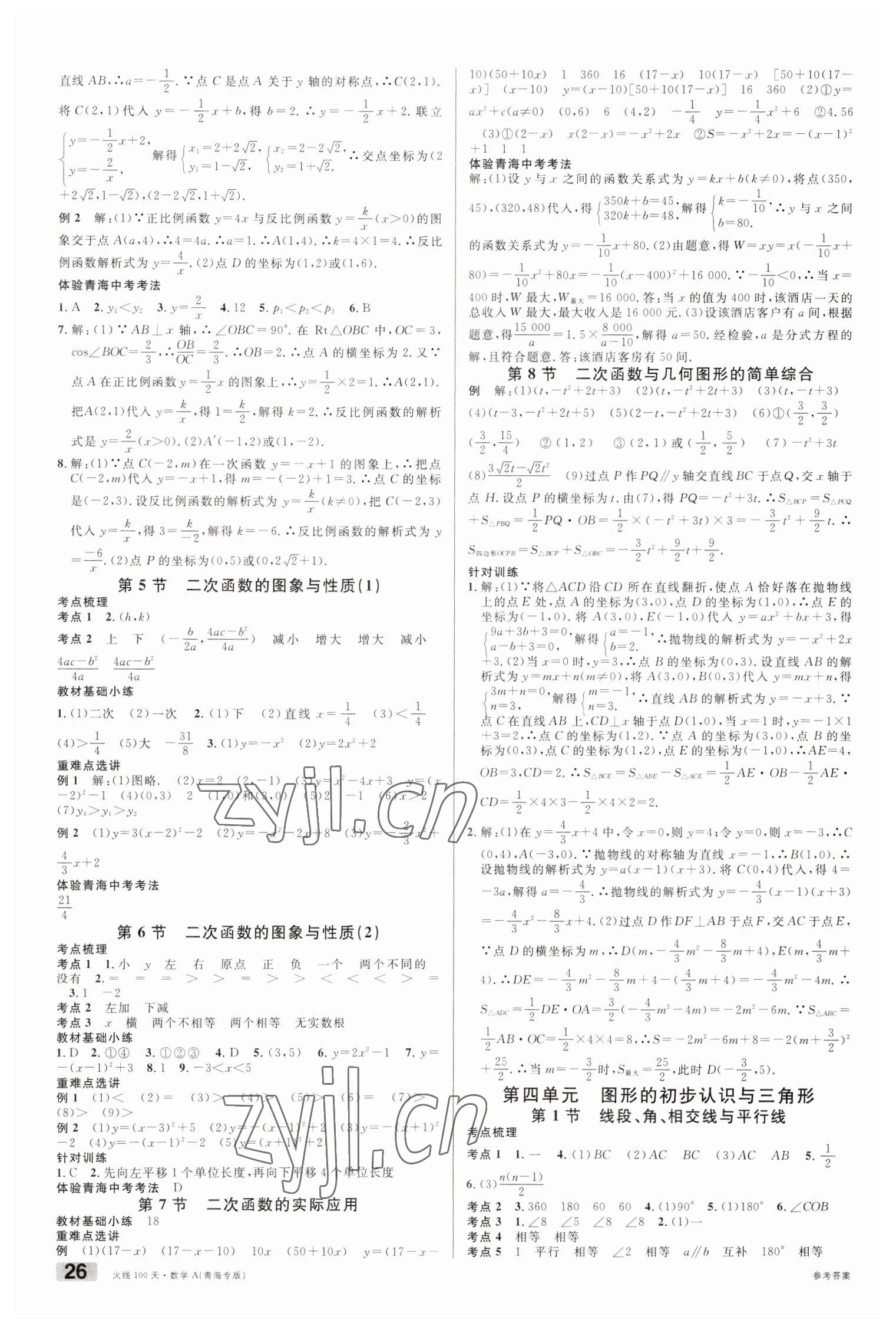 2023年火線100天數(shù)學青海專版 第4頁