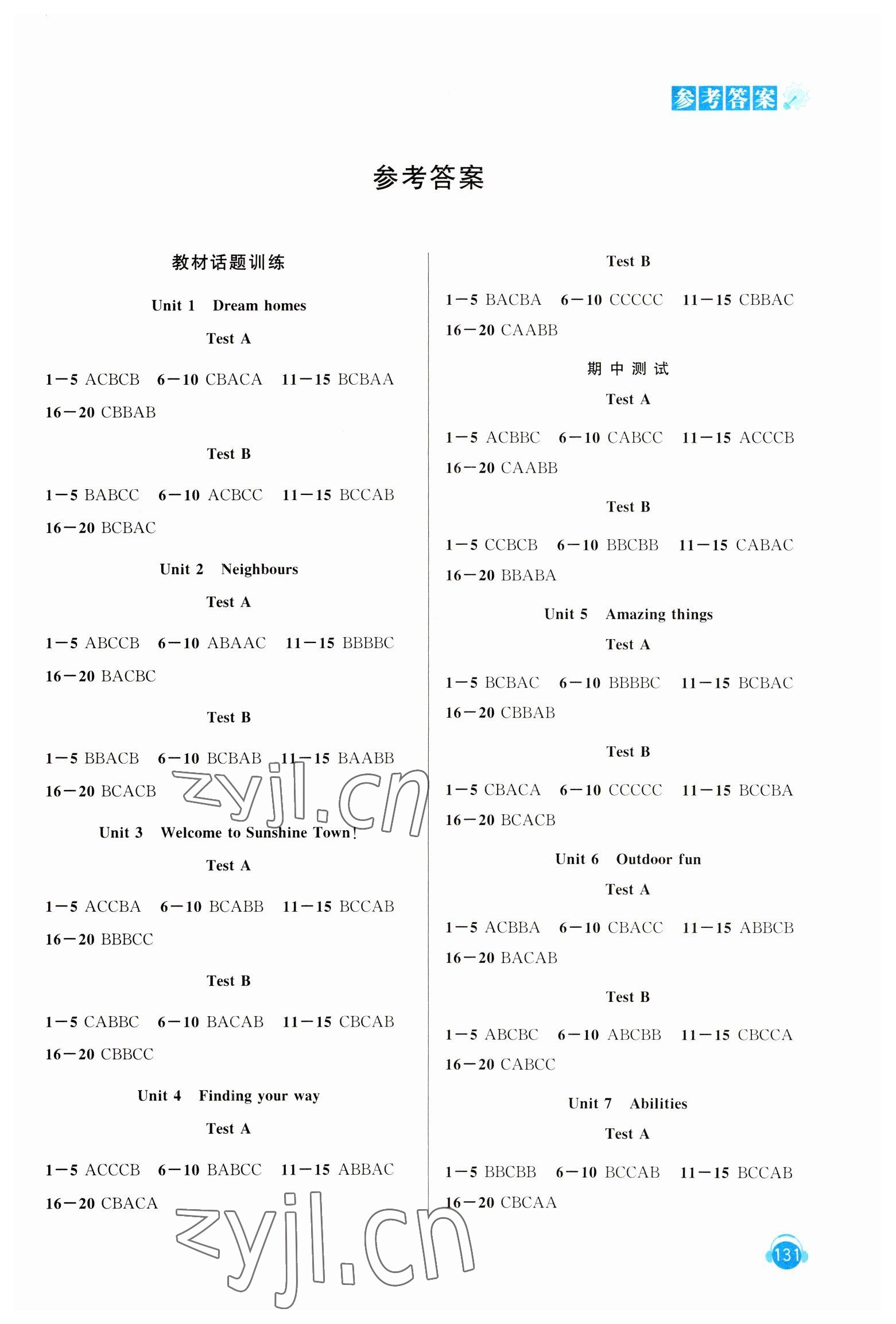 2023年初中英語人機(jī)對話聽力模擬訓(xùn)練七年級下冊 第1頁