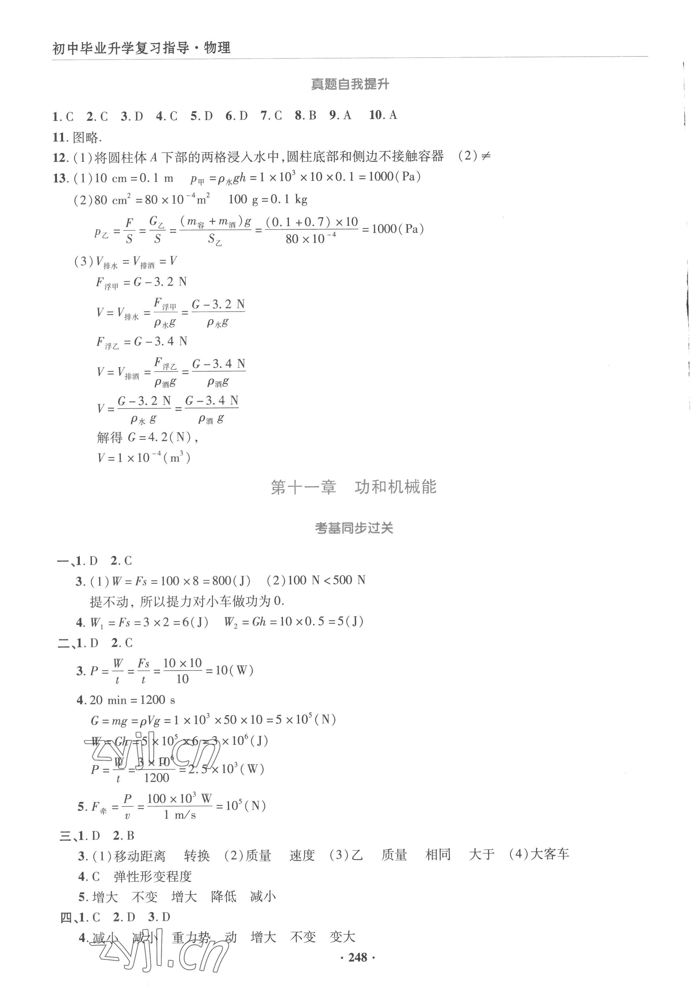 2023年初中畢業(yè)升學(xué)復(fù)習(xí)指導(dǎo)物理 第10頁