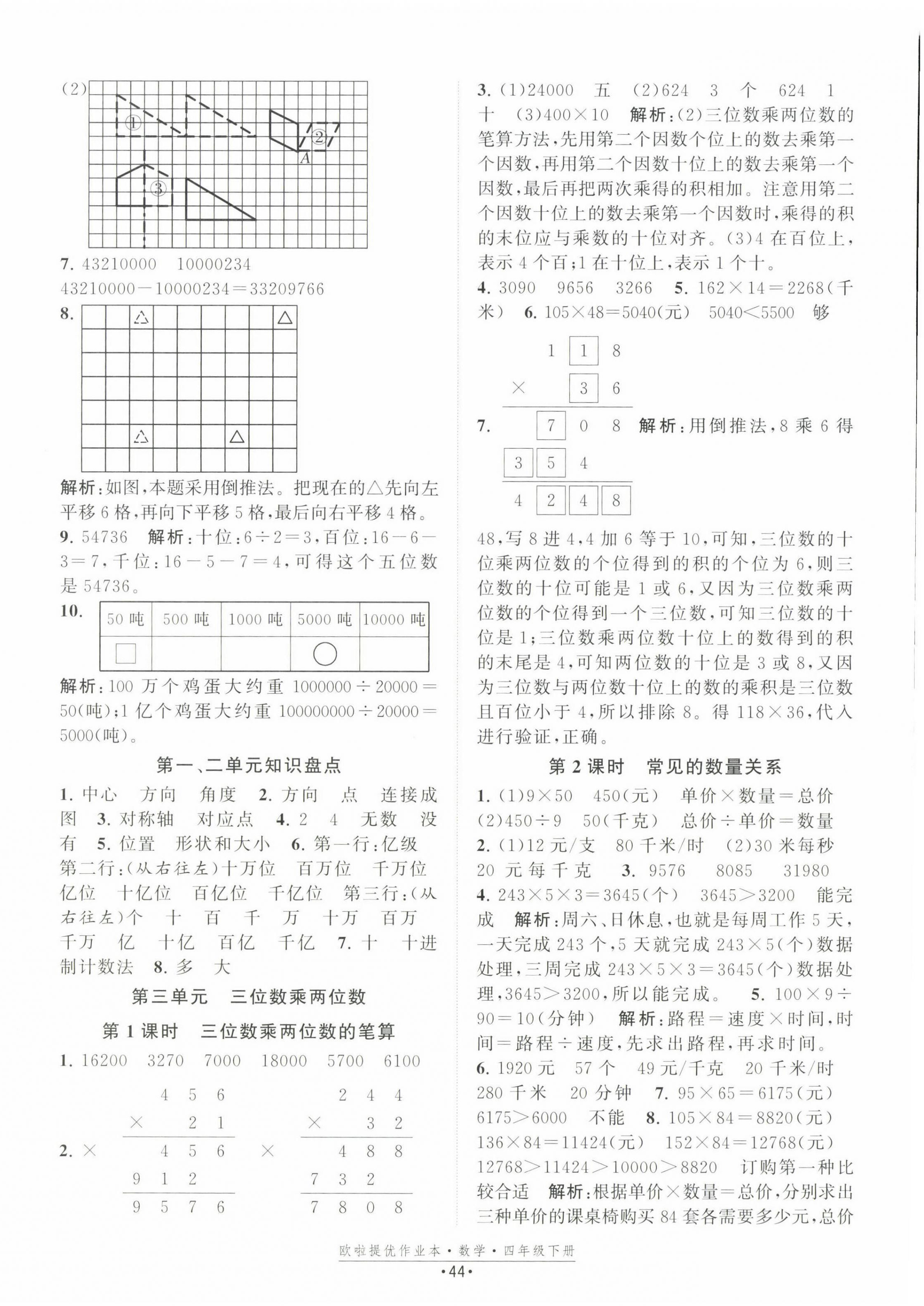 2023年歐拉提優(yōu)作業(yè)本四年級數(shù)學(xué)下冊蘇教版 第4頁