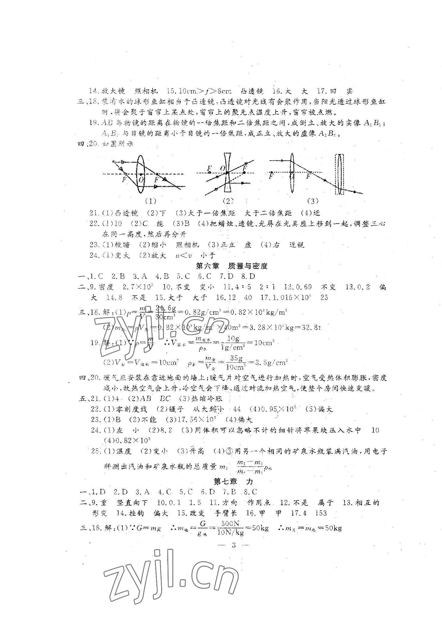 2023年文曲星中考总复习物理人教版 第3页