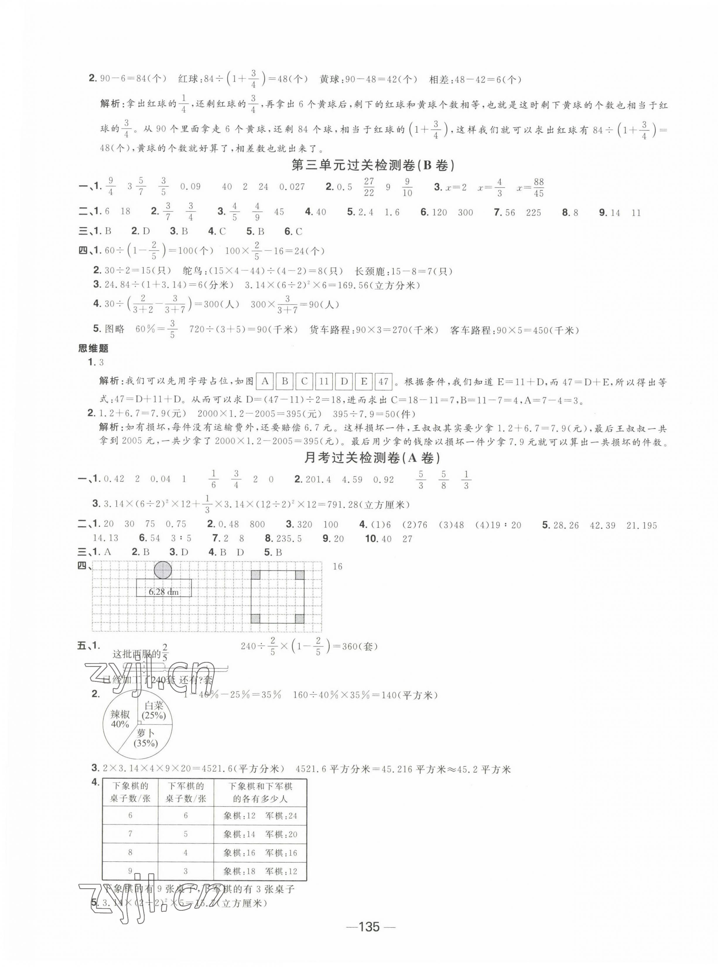 2023年陽光同學一線名師全優(yōu)好卷六年級數(shù)學下冊蘇教版 第3頁