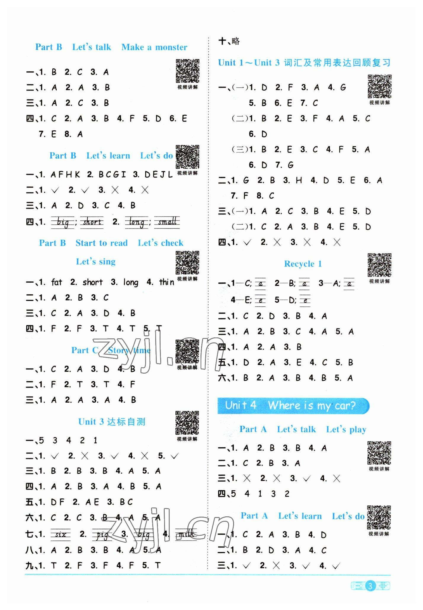 2023年陽光同學課時優(yōu)化作業(yè)三年級英語下冊人教版浙江專版 第3頁