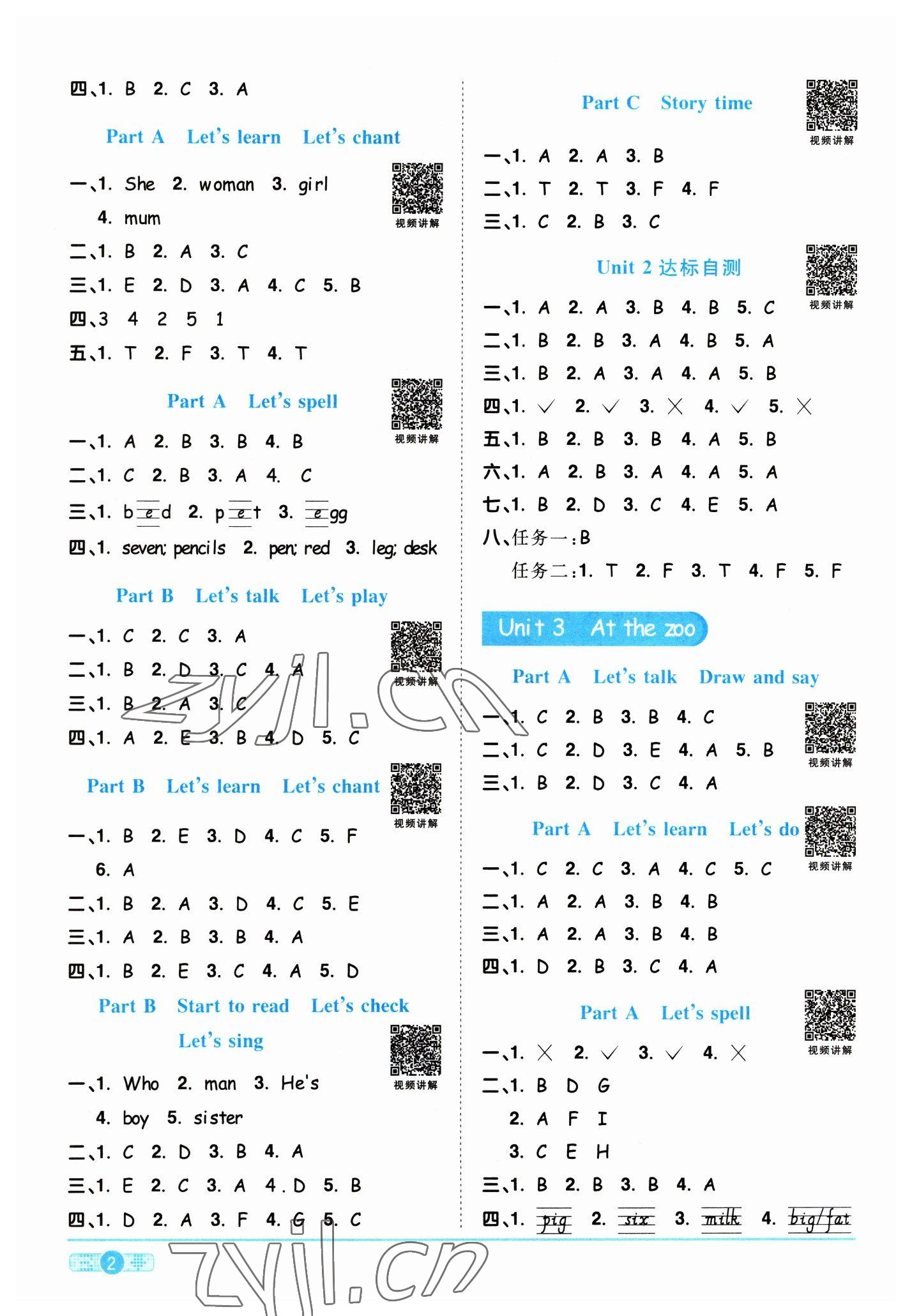 2023年陽(yáng)光同學(xué)課時(shí)優(yōu)化作業(yè)三年級(jí)英語(yǔ)下冊(cè)人教版浙江專版 第2頁(yè)