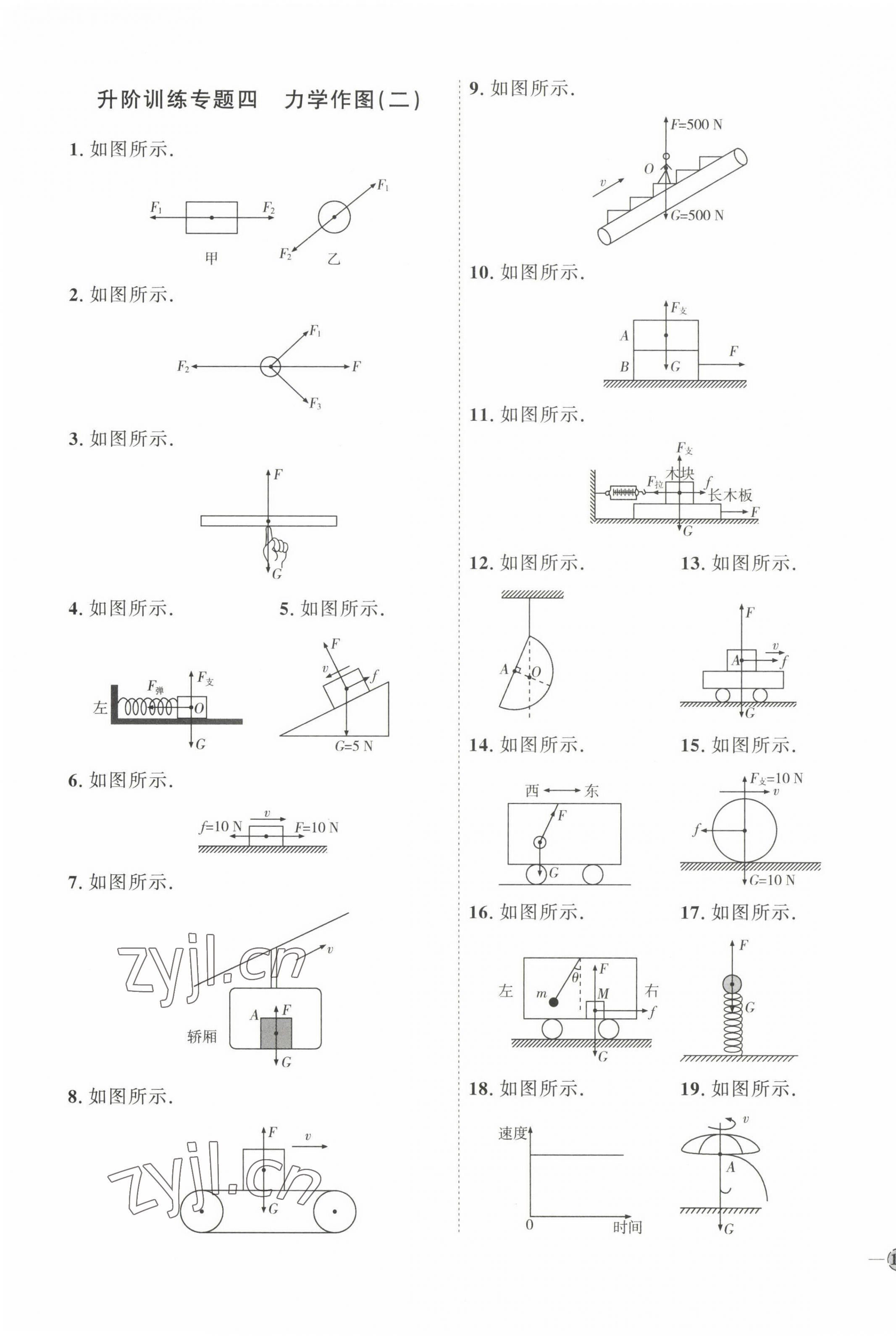 2023年優(yōu)加學(xué)案課時(shí)通八年級(jí)物理下冊(cè)教科版 參考答案第5頁(yè)