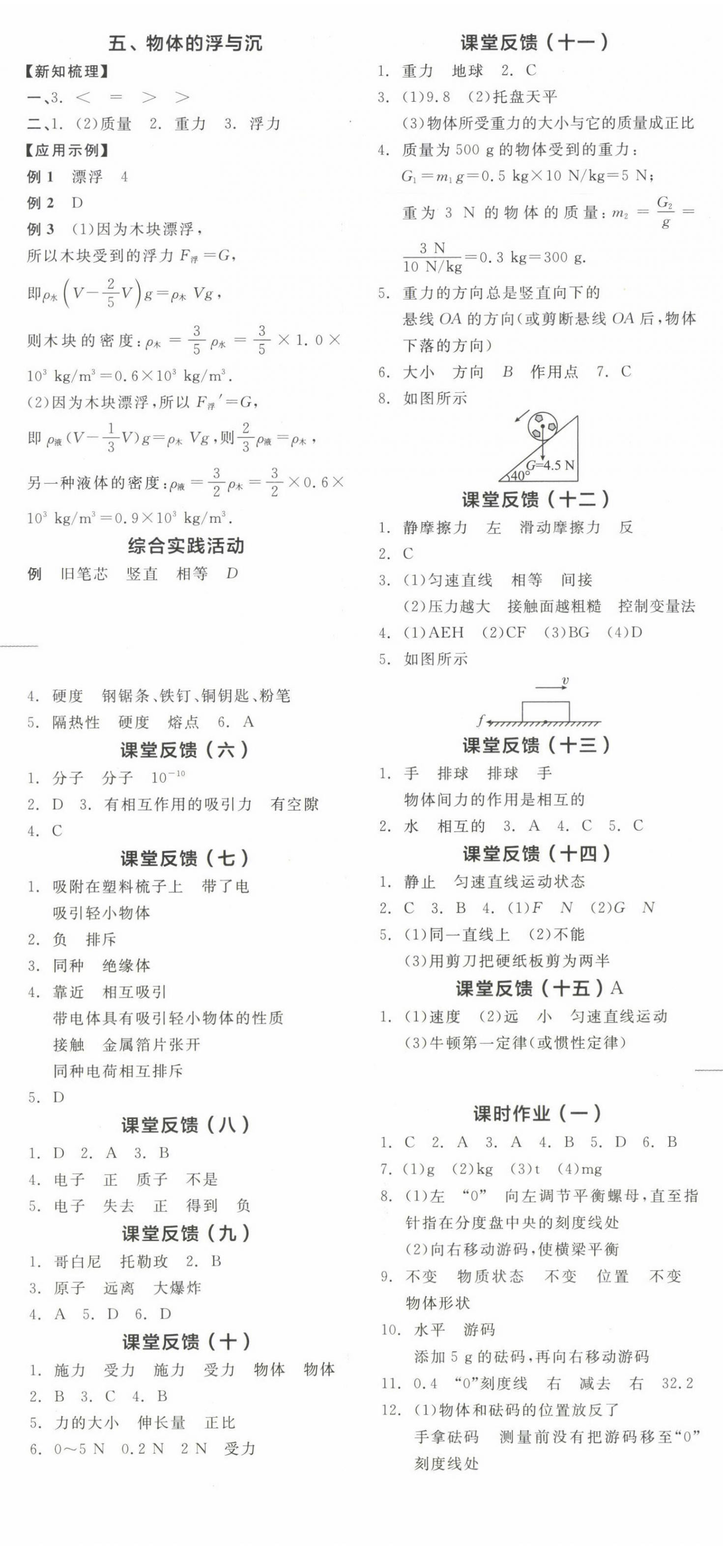 2023年全品學練考八年級物理下冊蘇科版 第5頁