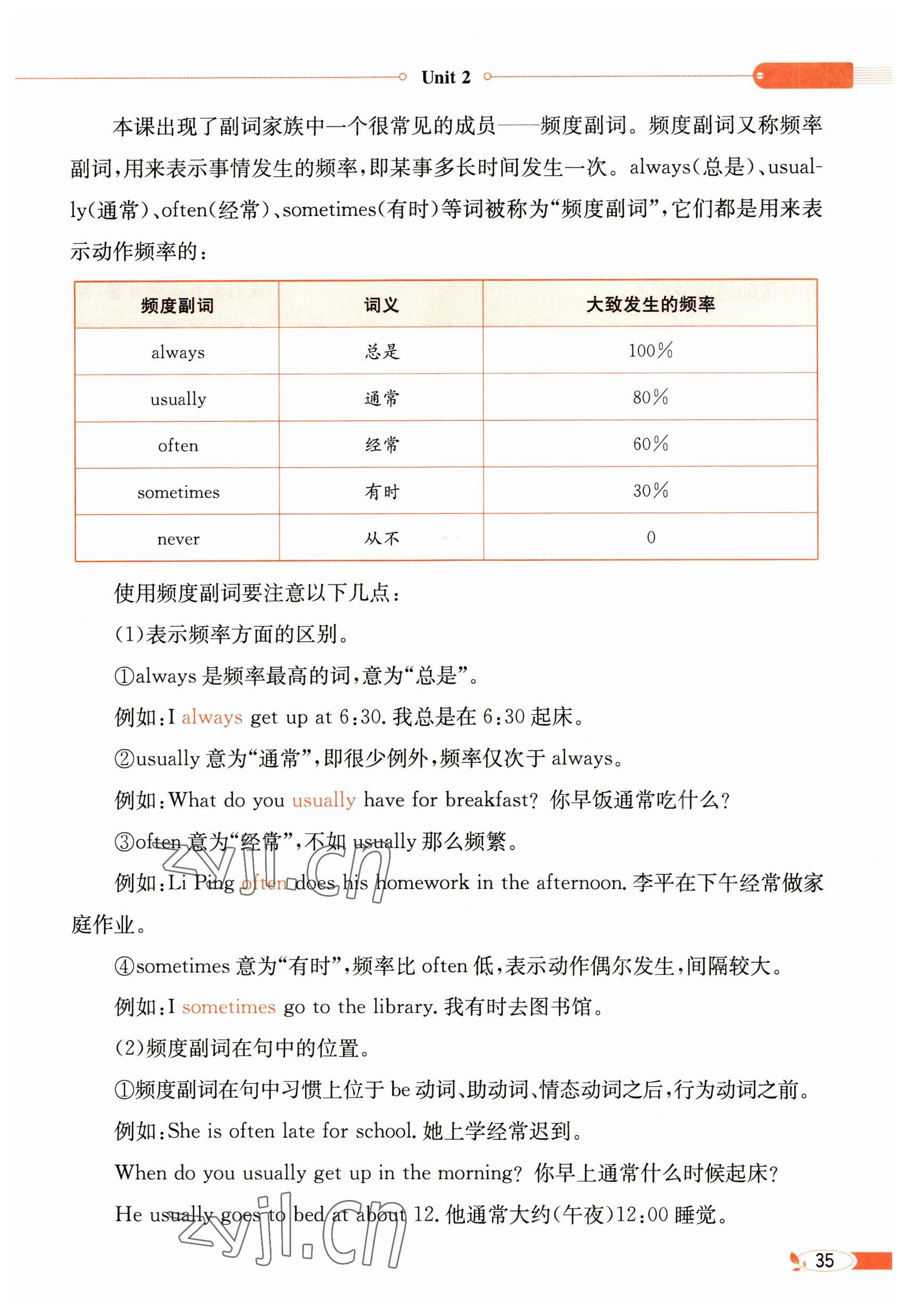 2023年教材課本六年級英語下冊譯林版 參考答案第35頁