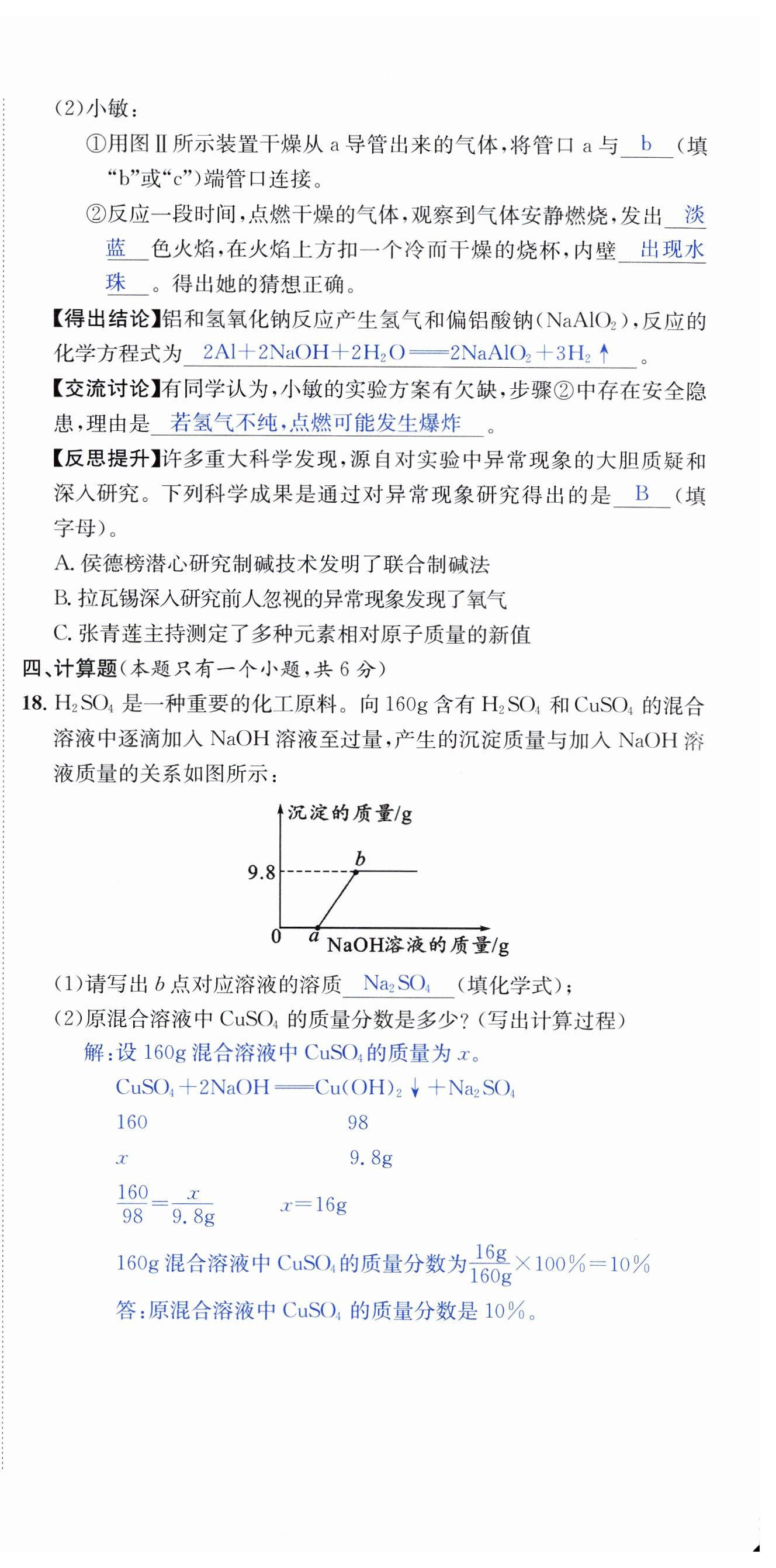 2023年国华考试中考总动员化学达州专版 第18页