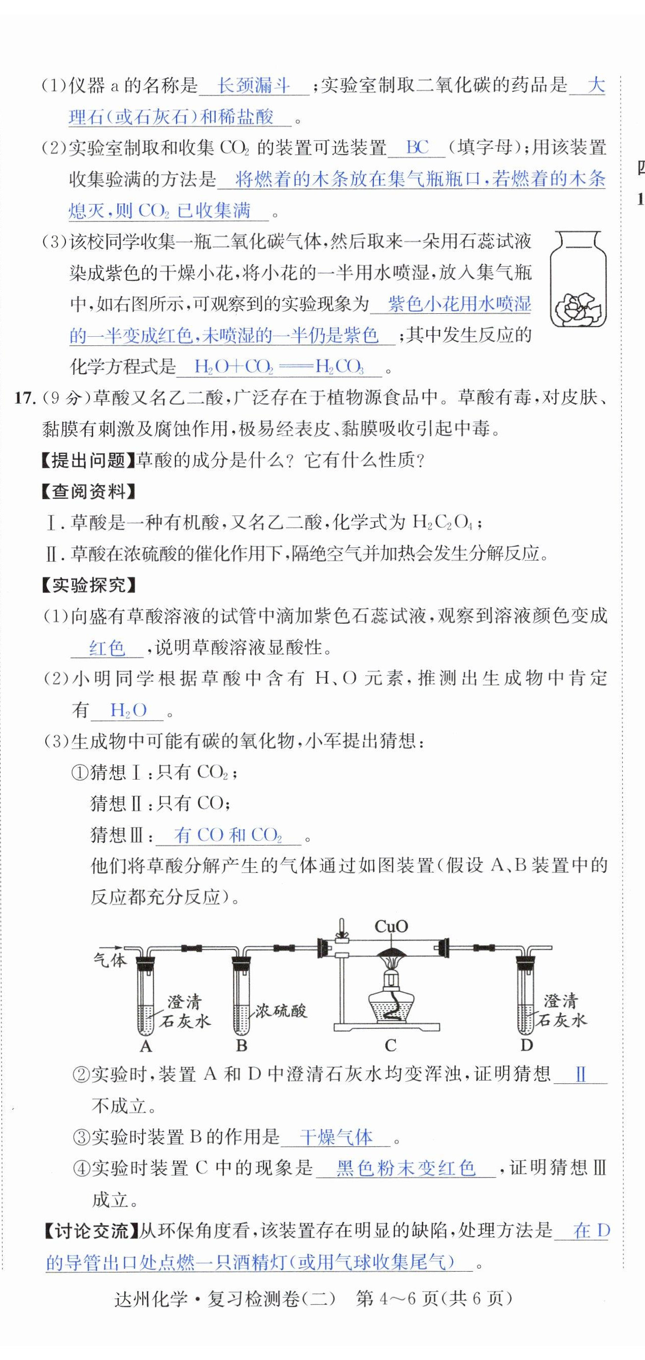 2023年国华考试中考总动员化学达州专版 第11页