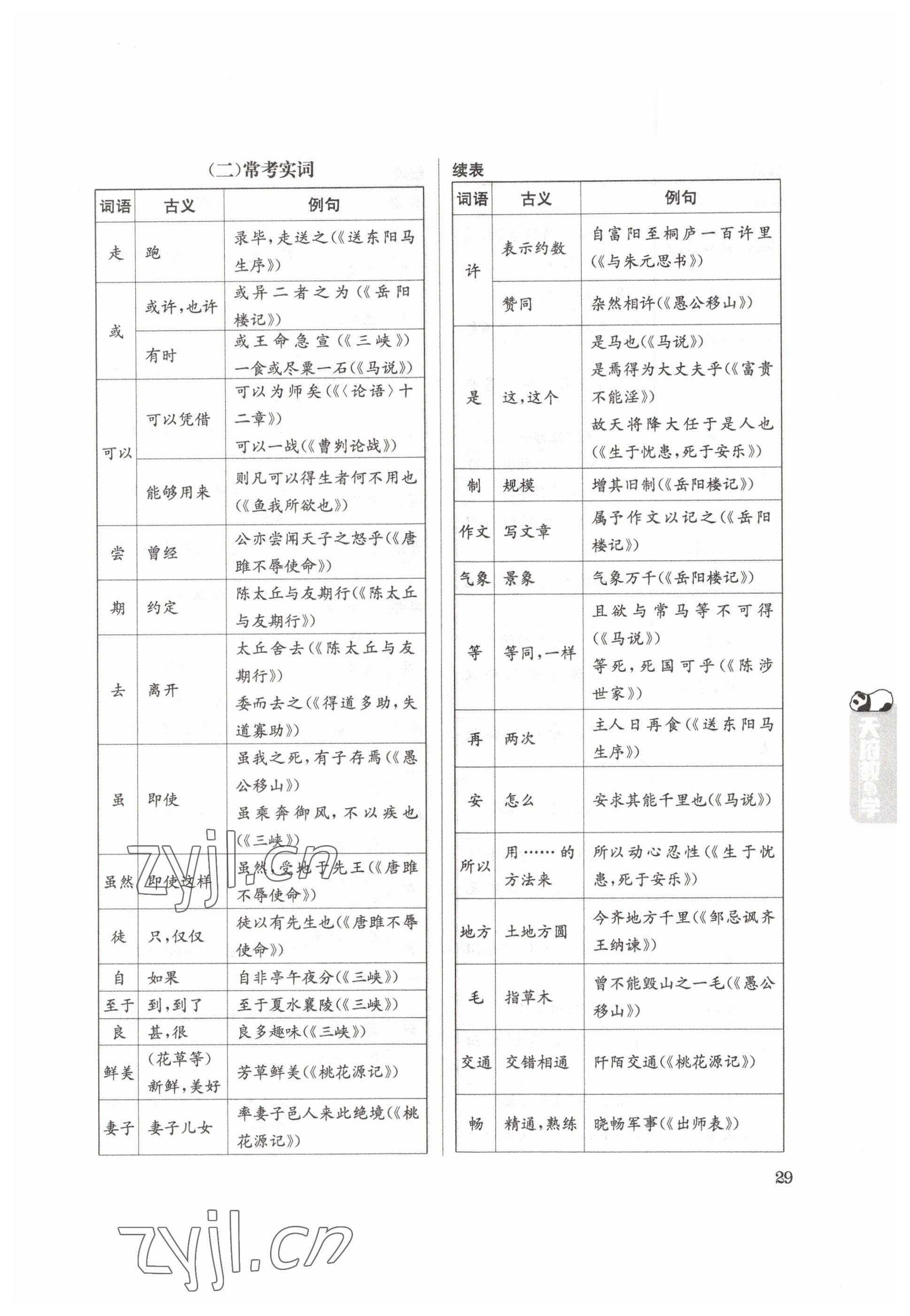 2023年天府教與學中考復習與訓練語文達州專版 參考答案第29頁